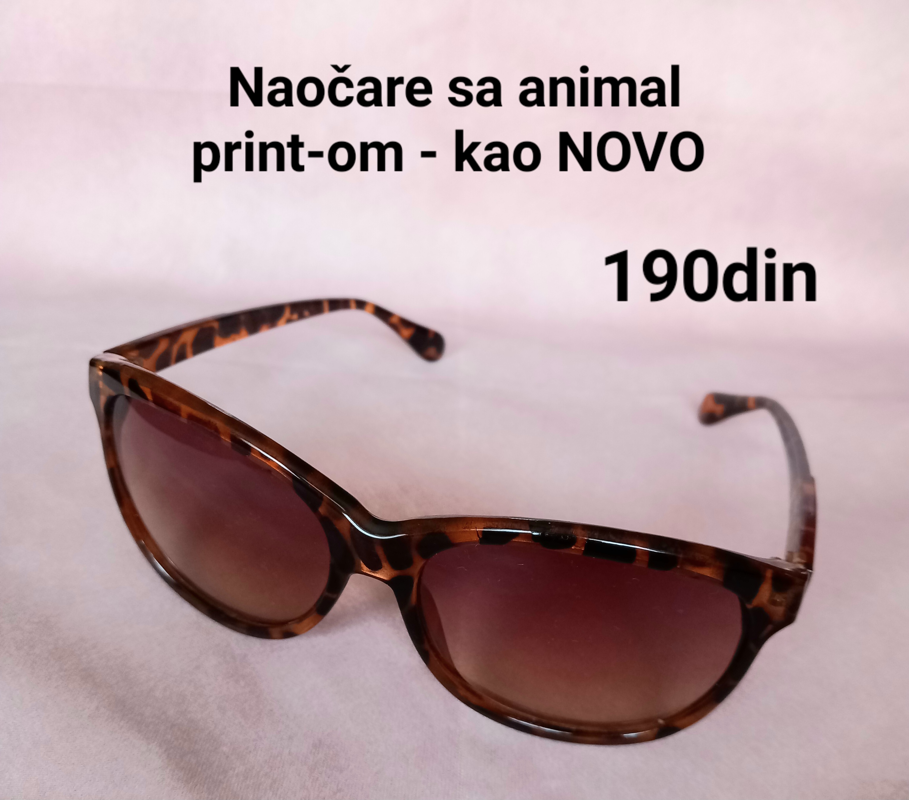 Ženske naočare za sunce animal print - kao NOVO
