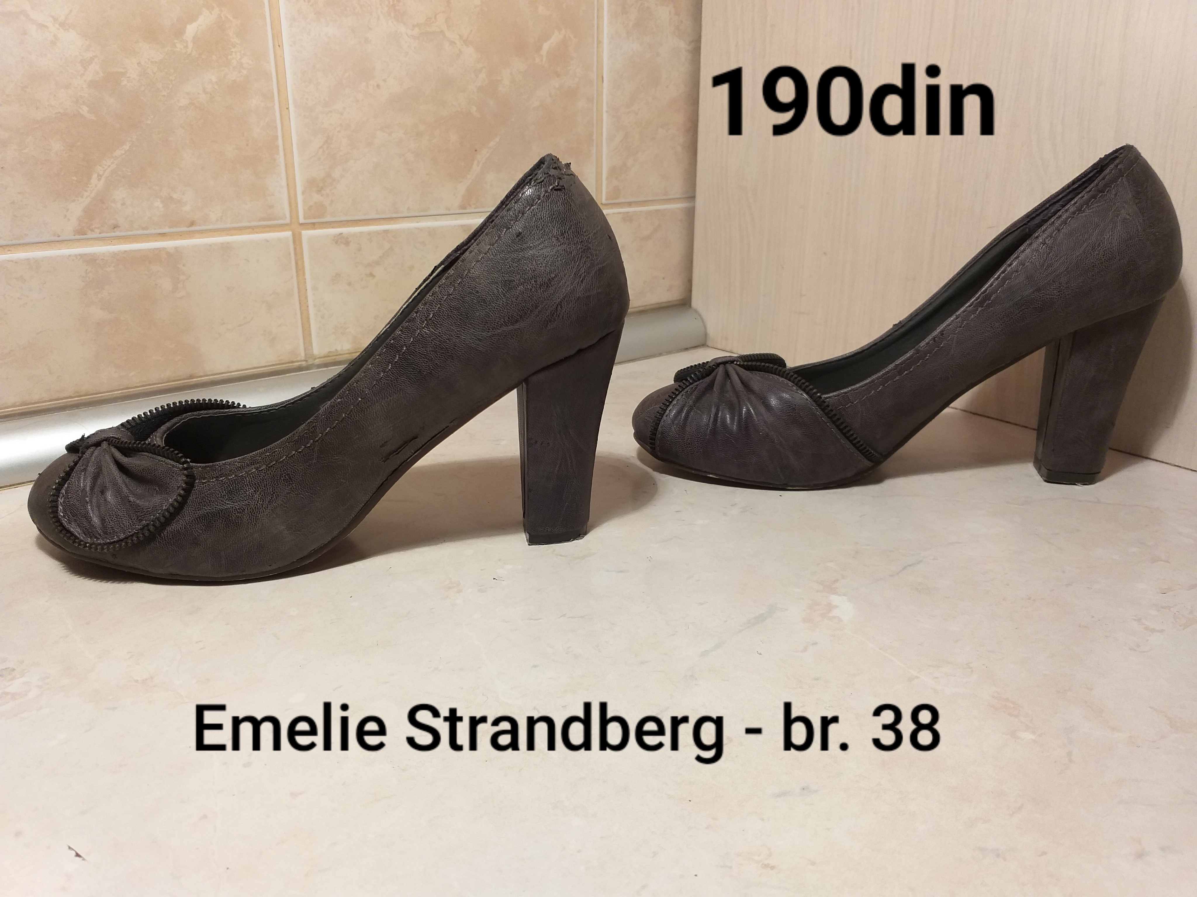 Emelie Strandberg ženske sive cipele štikle br. 38