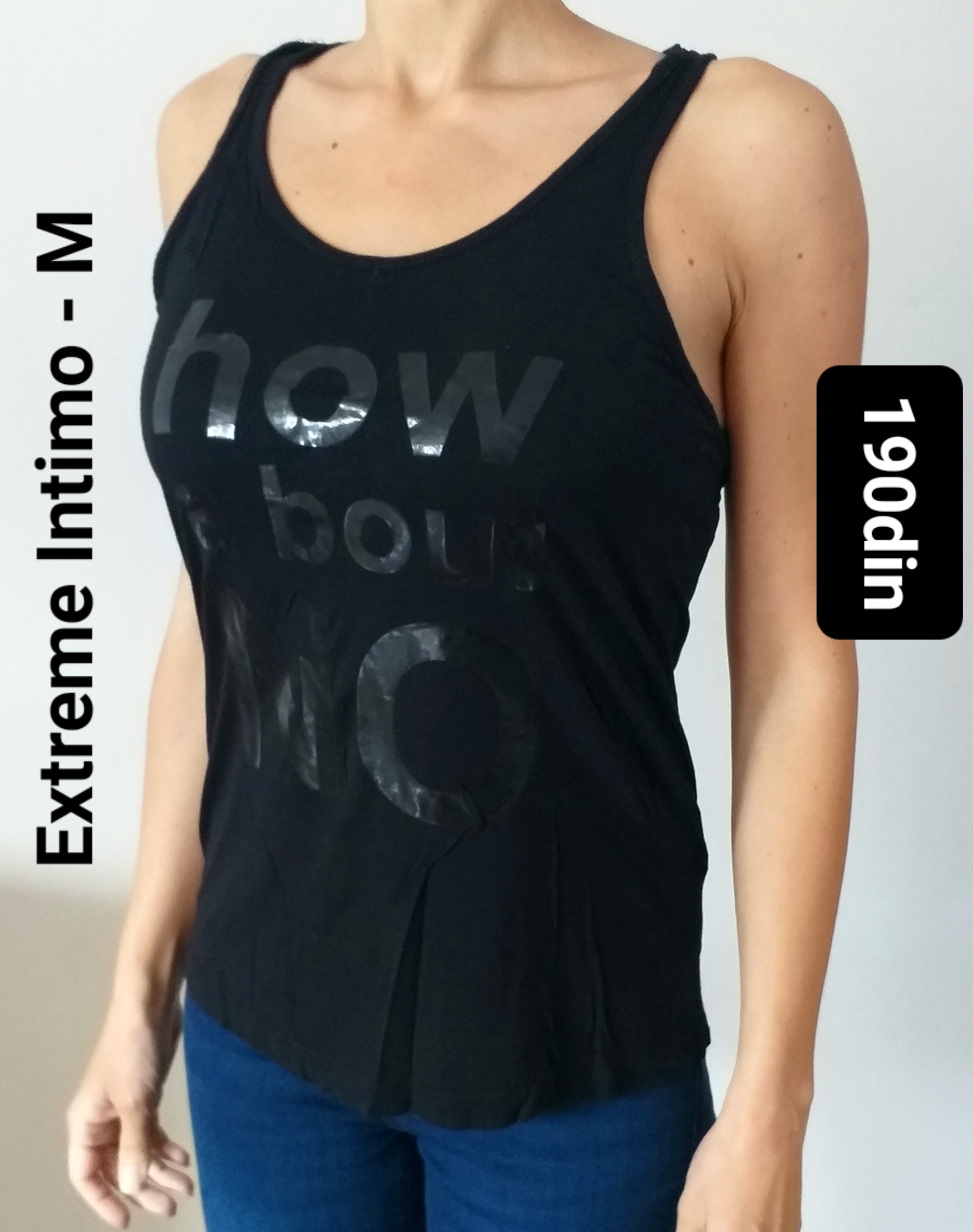 Extreme Intimo ženska majica na bretele crna M/38