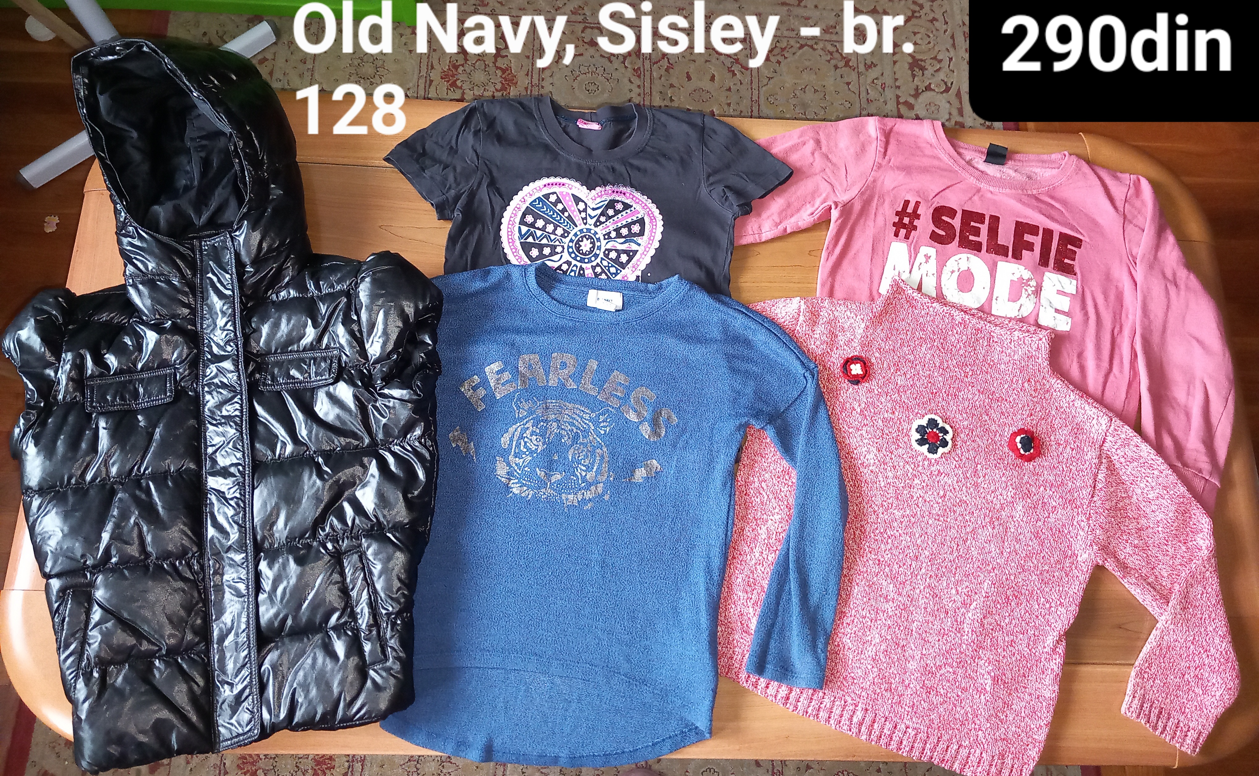 Sisley prsluk majica džemper za devojčice br. 128