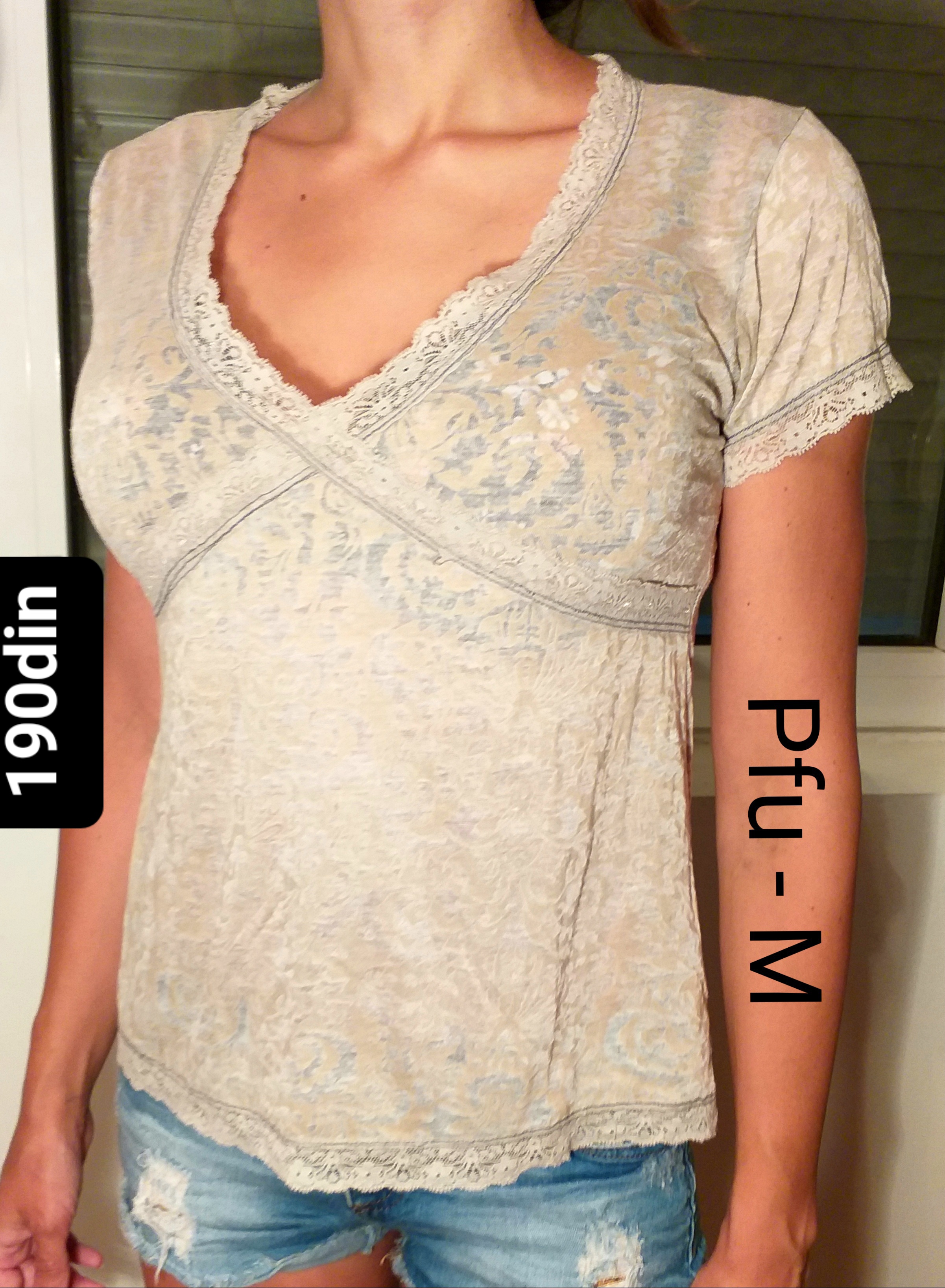 Pfu ženska majica krem M/38