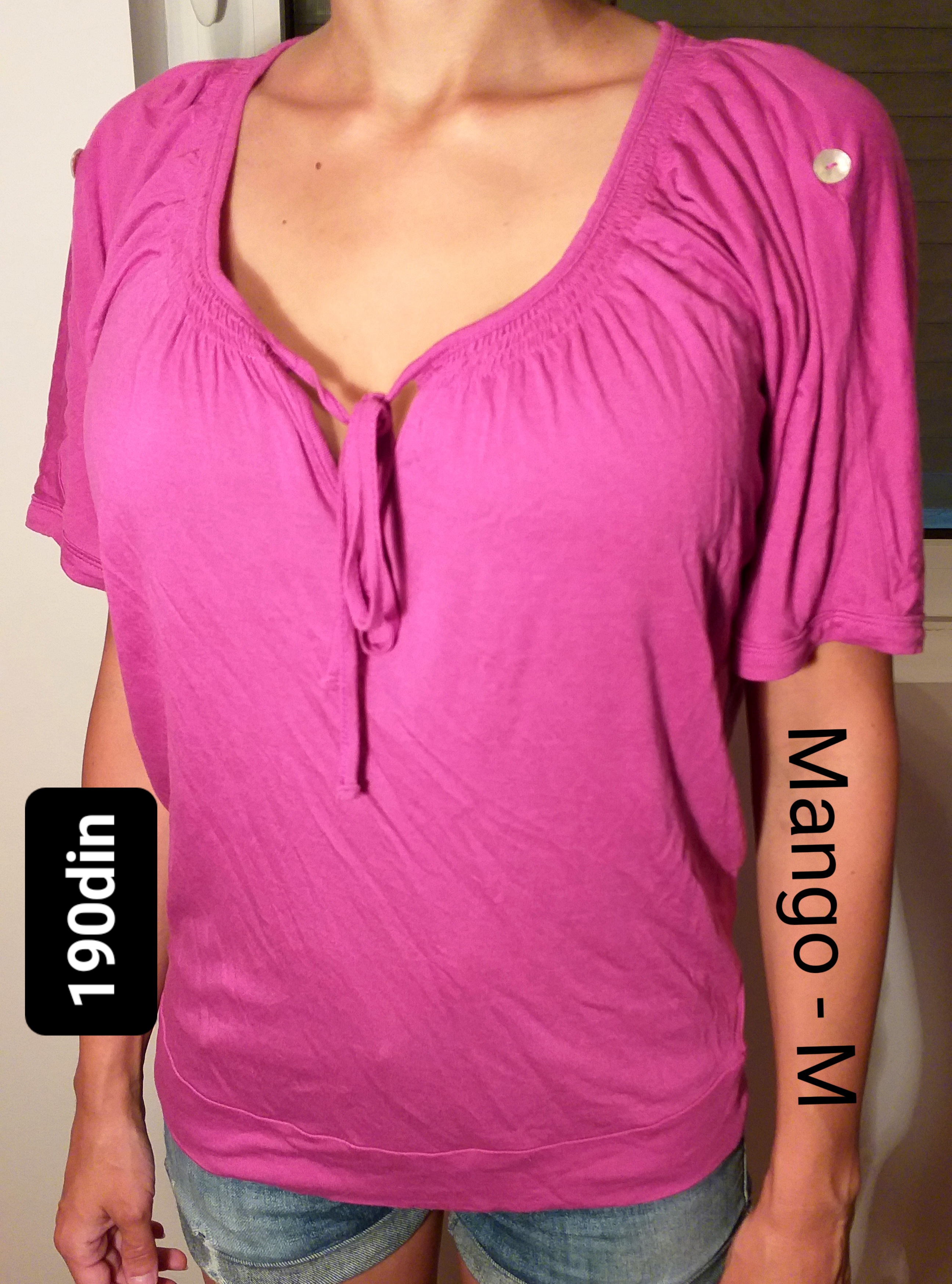 Mango ženska majica roze M/38