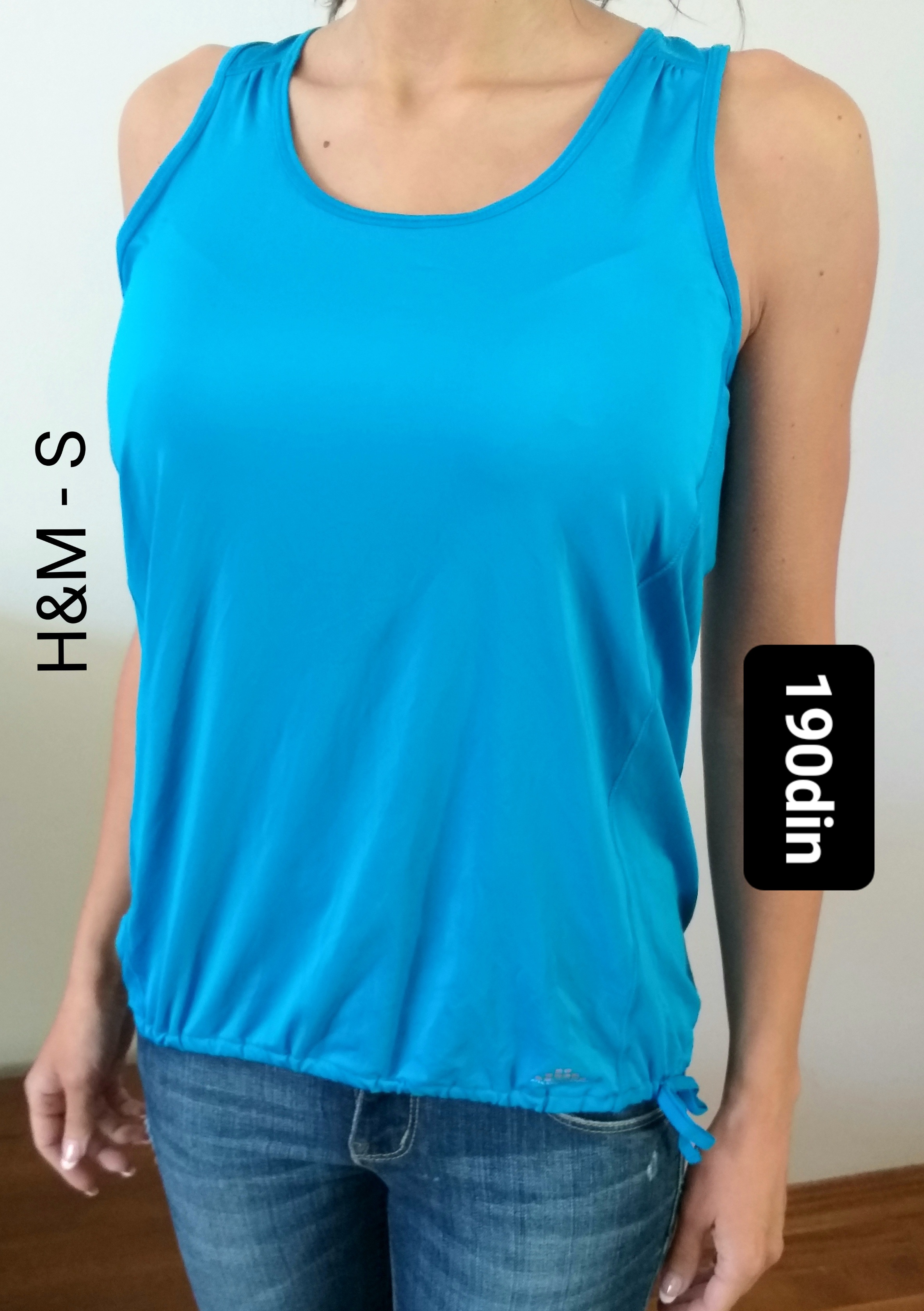 H&M ženska majica bluza plava S/36
