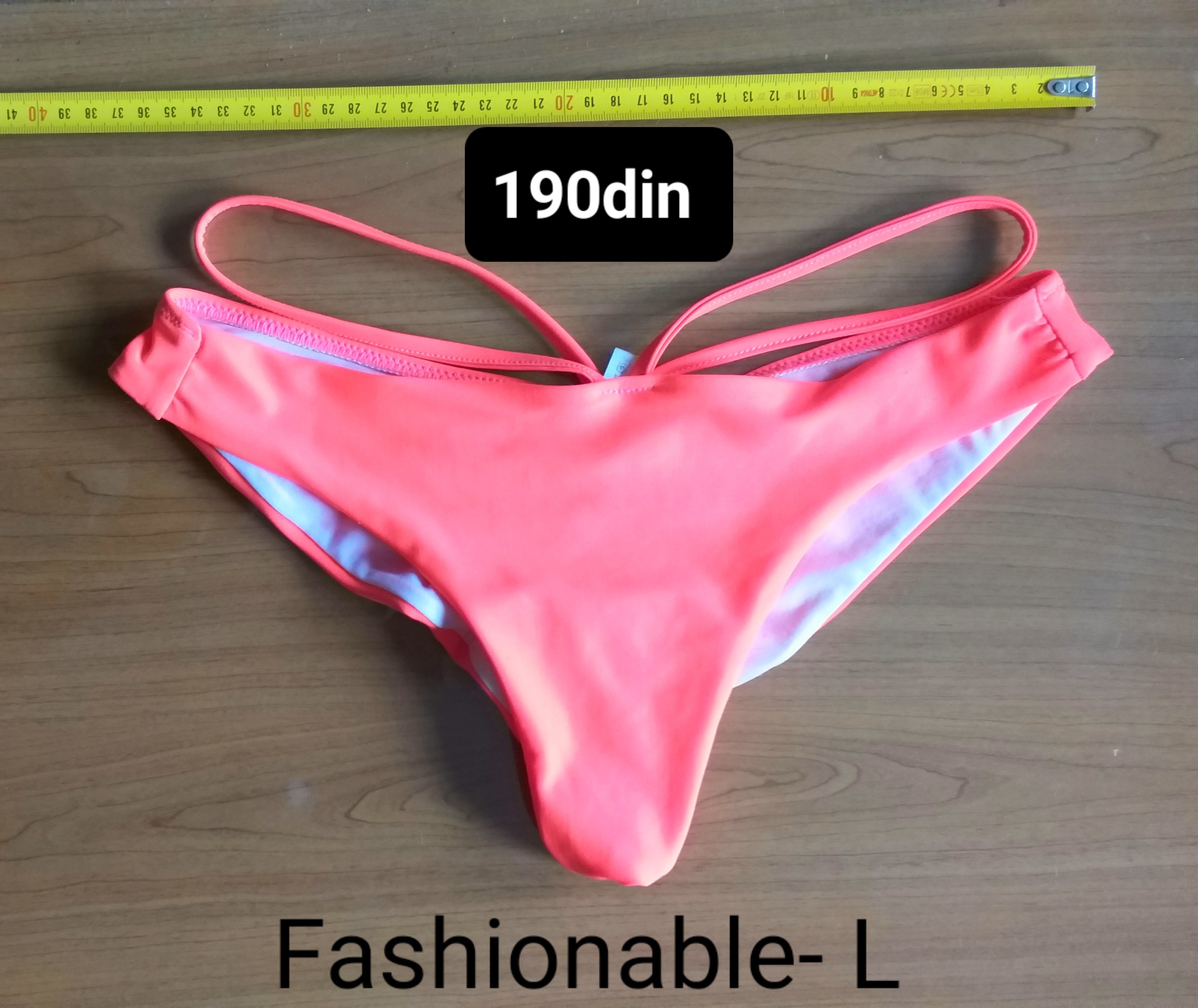 Fashionable ženski kupaći donji deo roze L/40