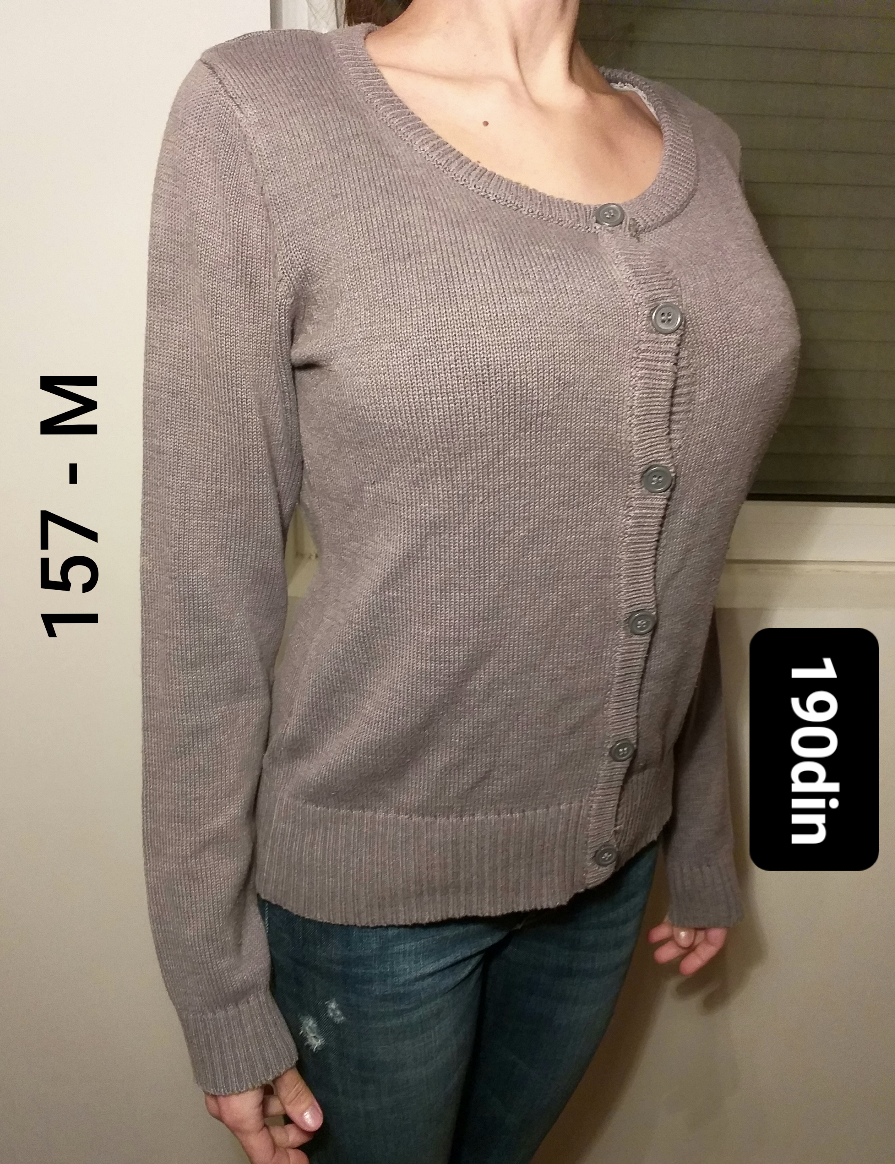 157 ženski džemper sivi M/38