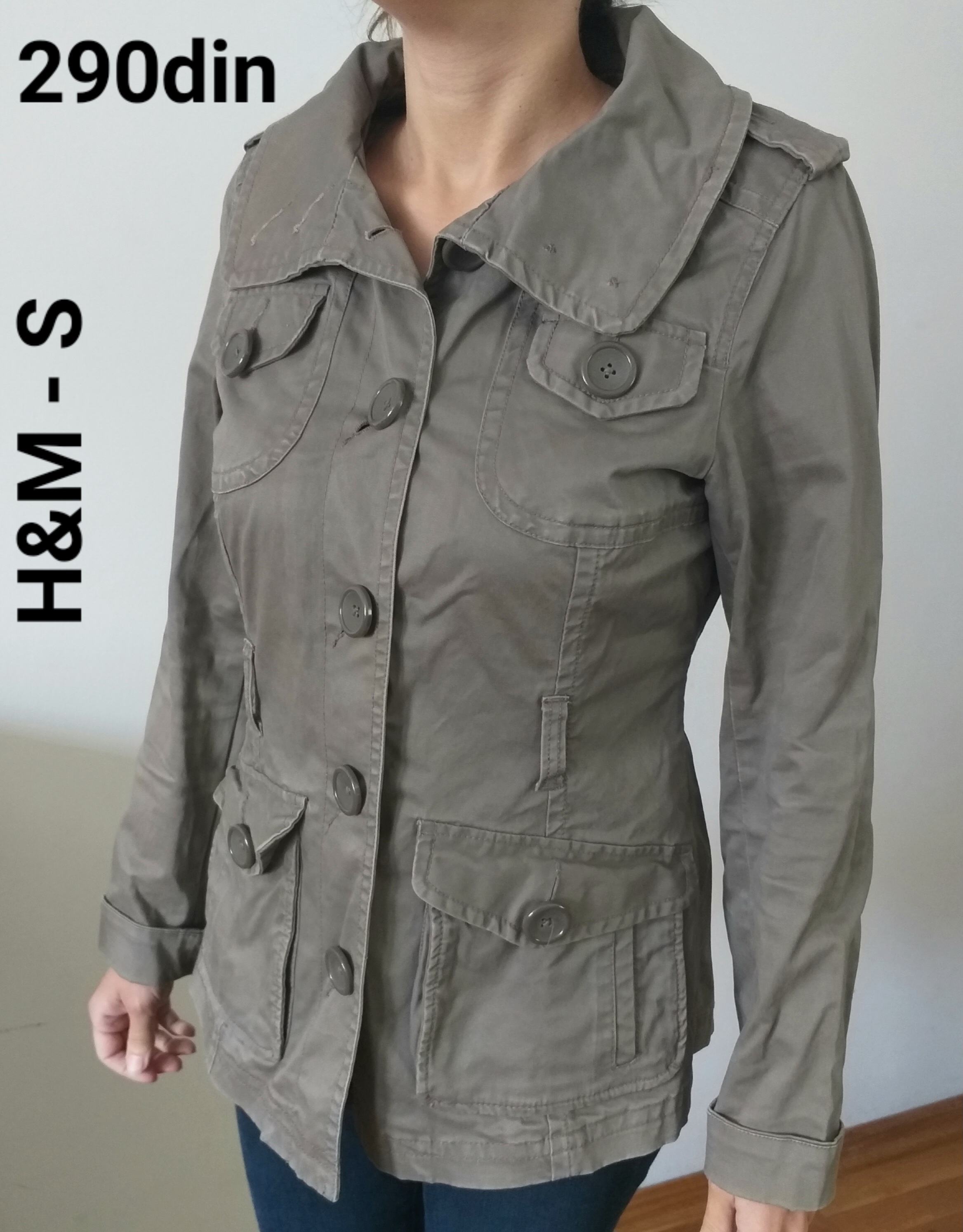 H&M ženska jakna mantil S