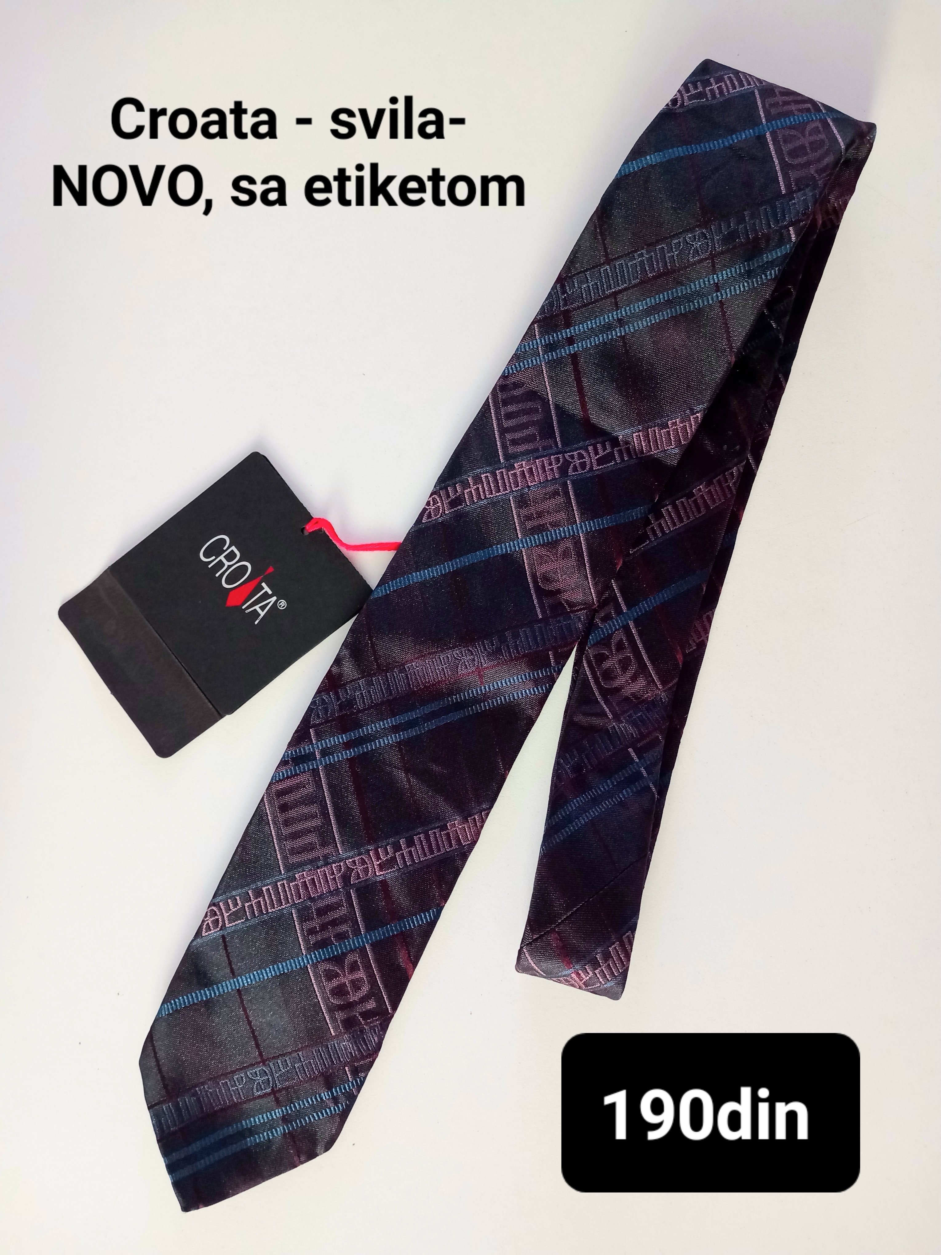 Croata muška svilena kravata - NOVO