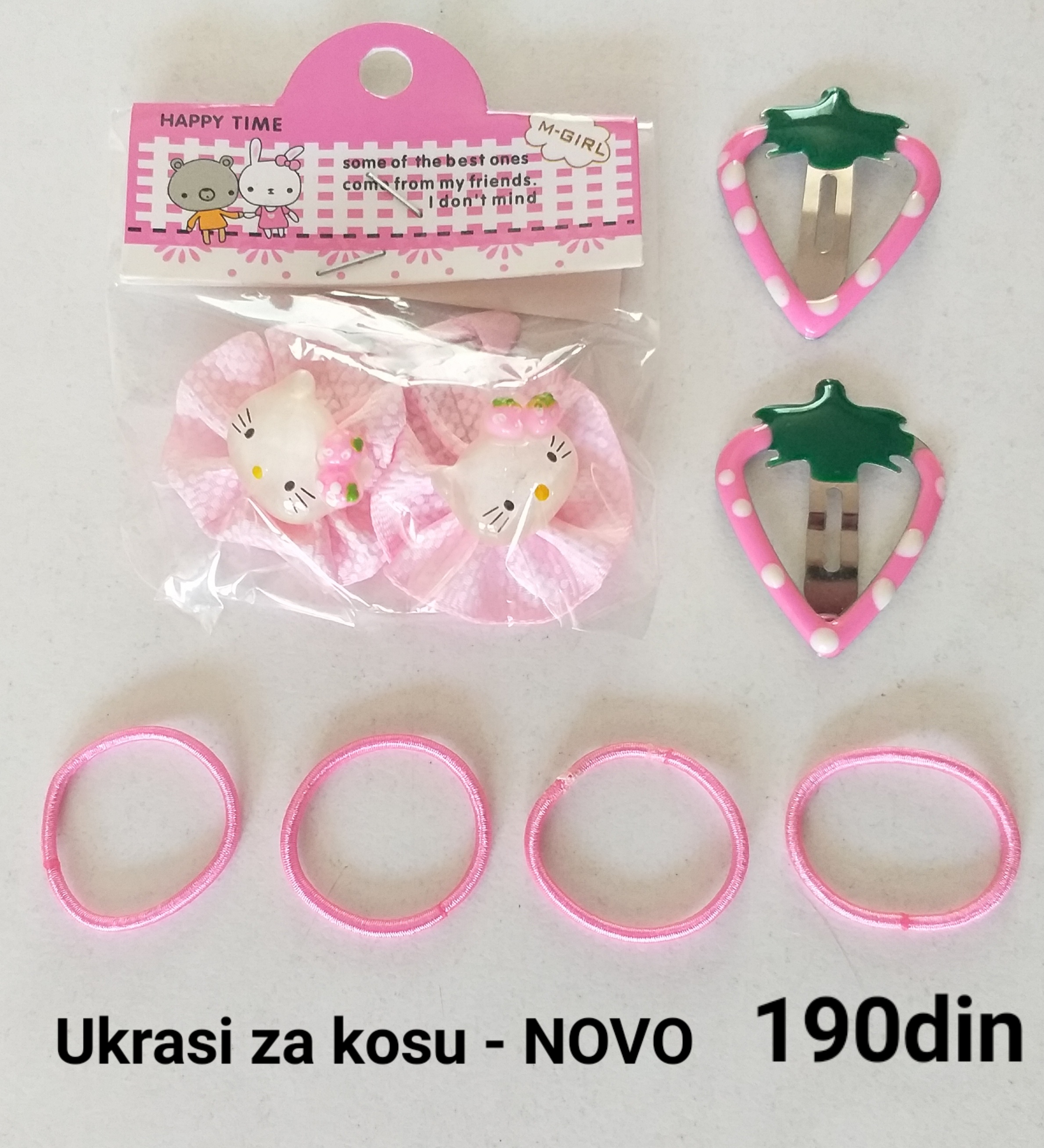 Ukrasi za kosu Hello Kitty - šnale i gumice - NOVO