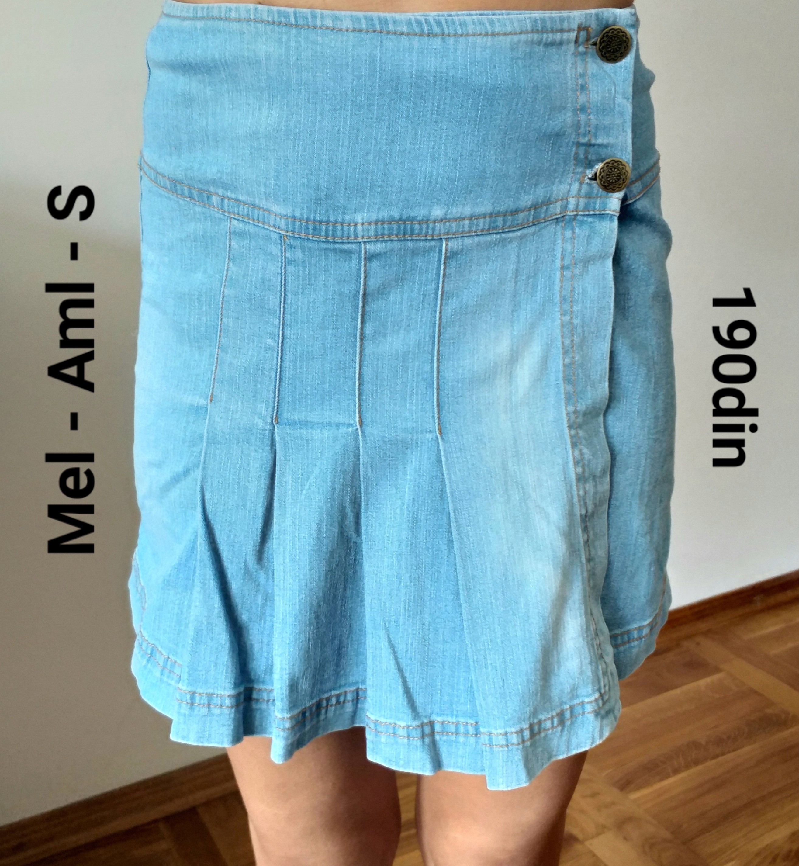 Mel Aml mini teksas suknja S