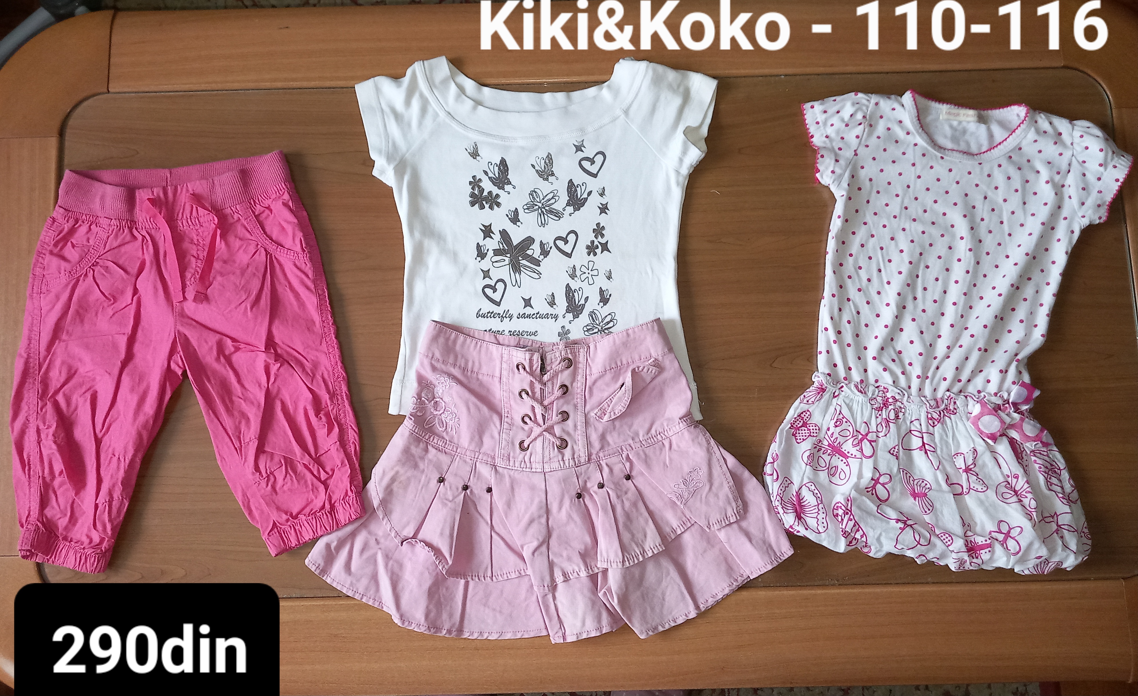 Kiki&Koko majica suknja haljina devojčice br. 110-116