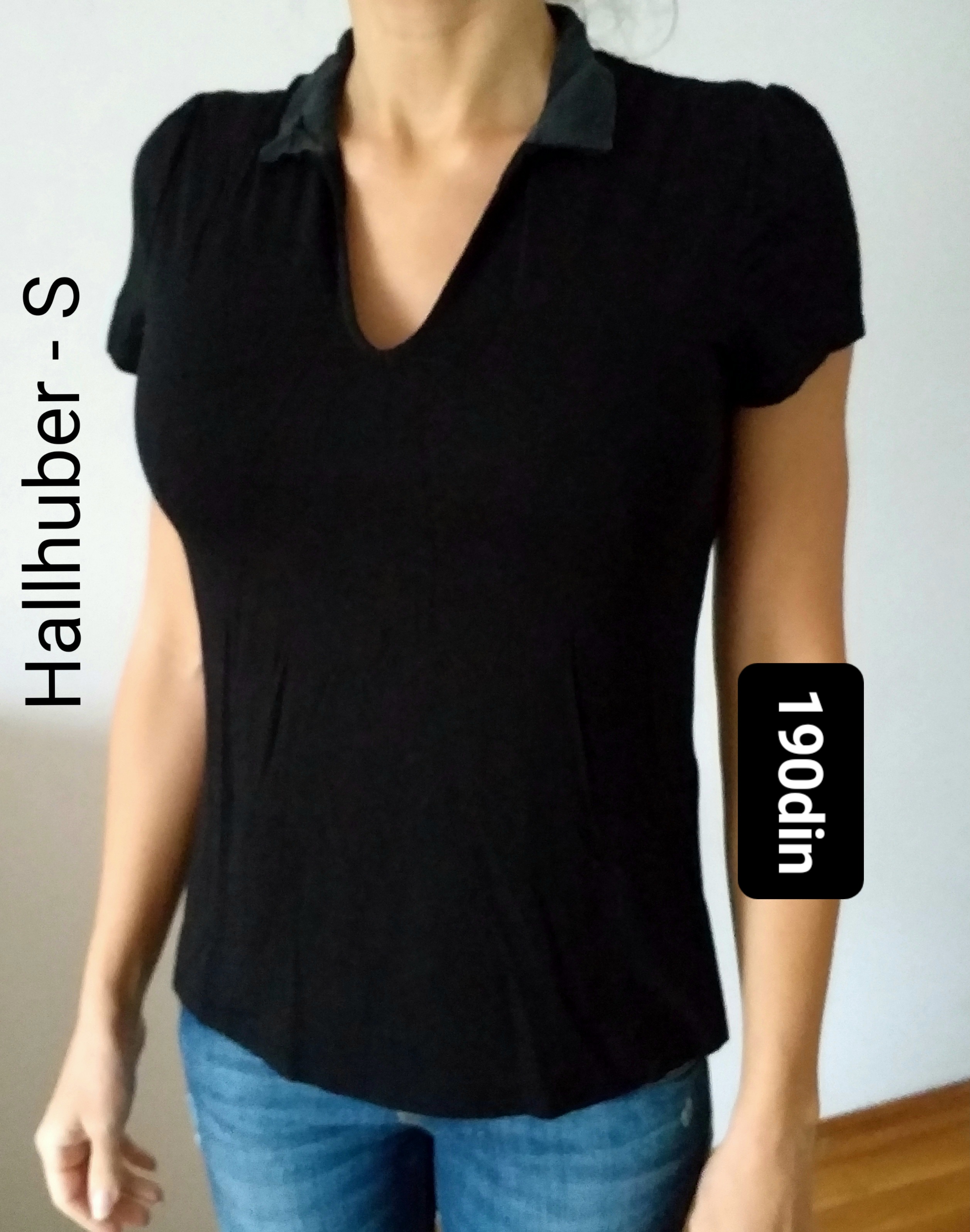 Hallhuber ženska bluza majica crna S/36