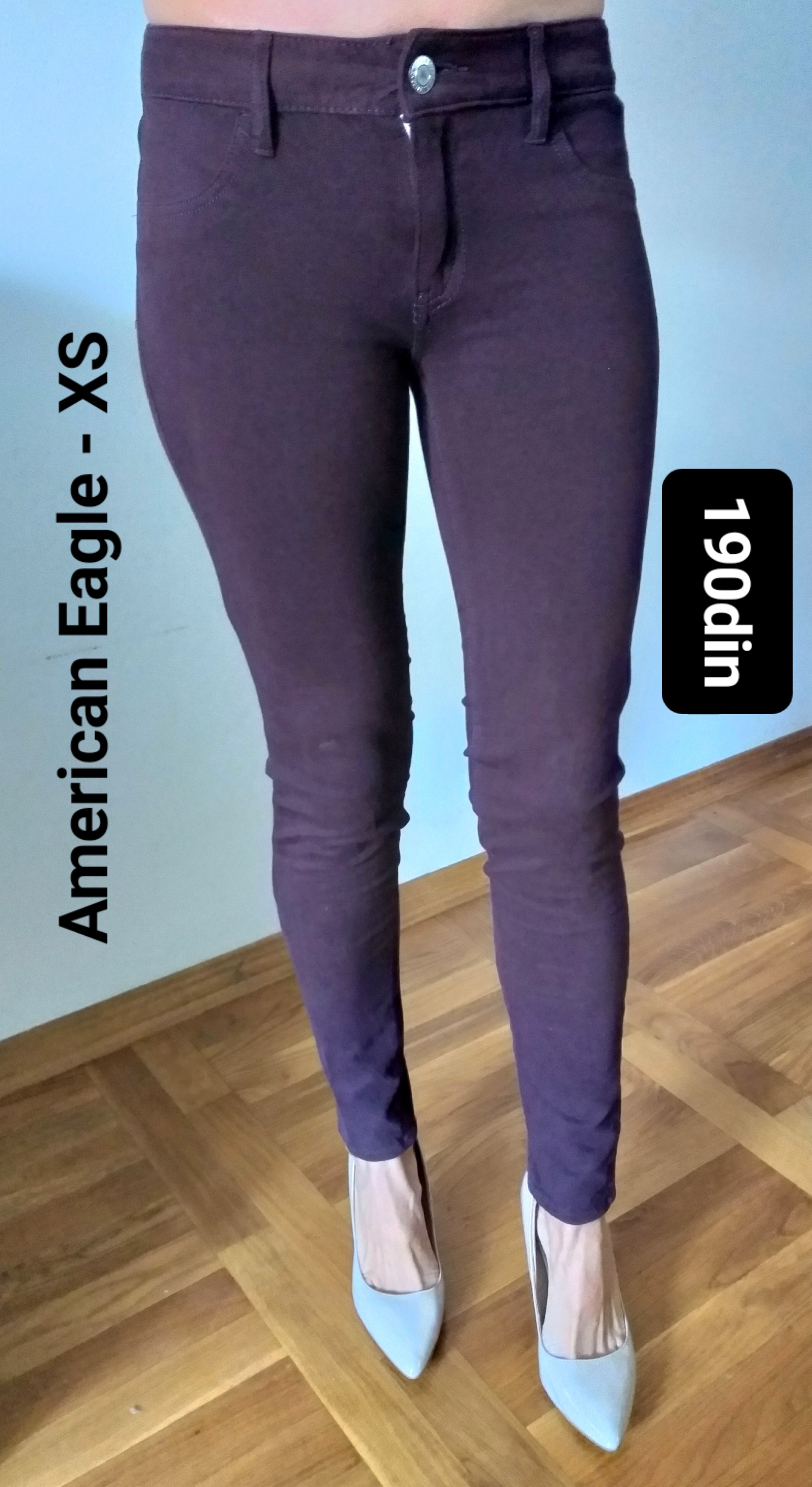 American Eagle ženske ljubičaste pantalone XS