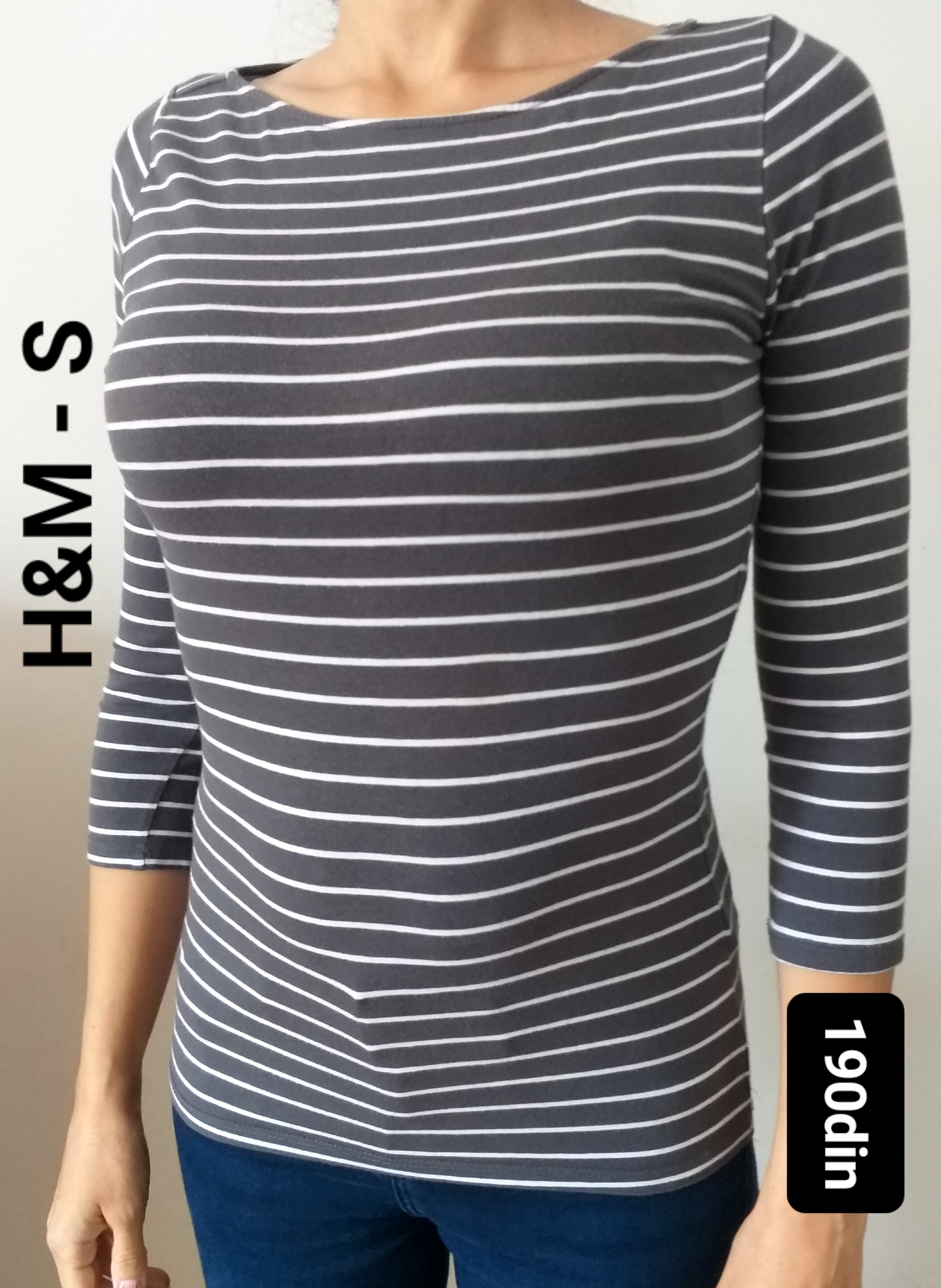 H&;M ženska majica na pruge S/36