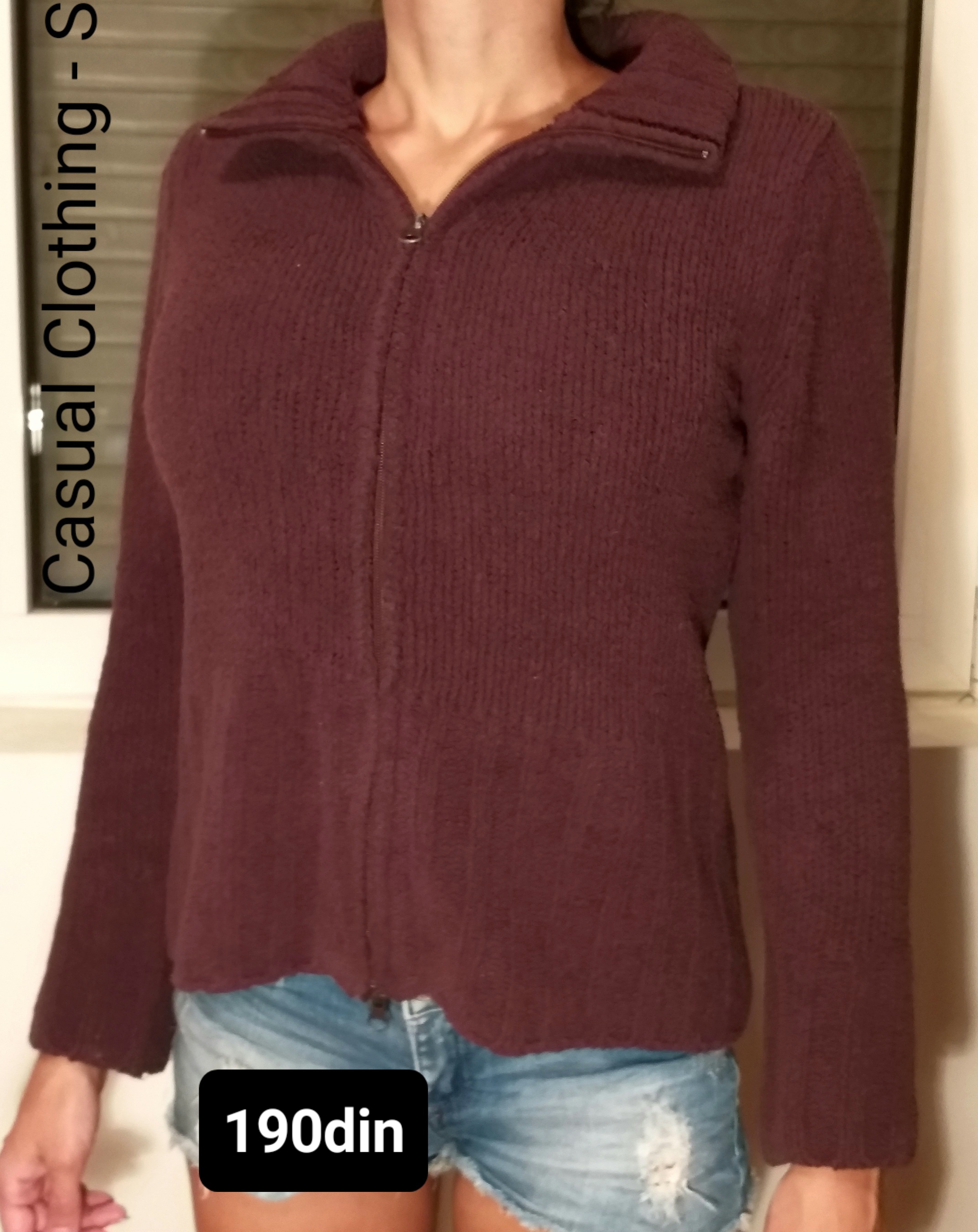 Casual Clothing ženski džemper braon S/36