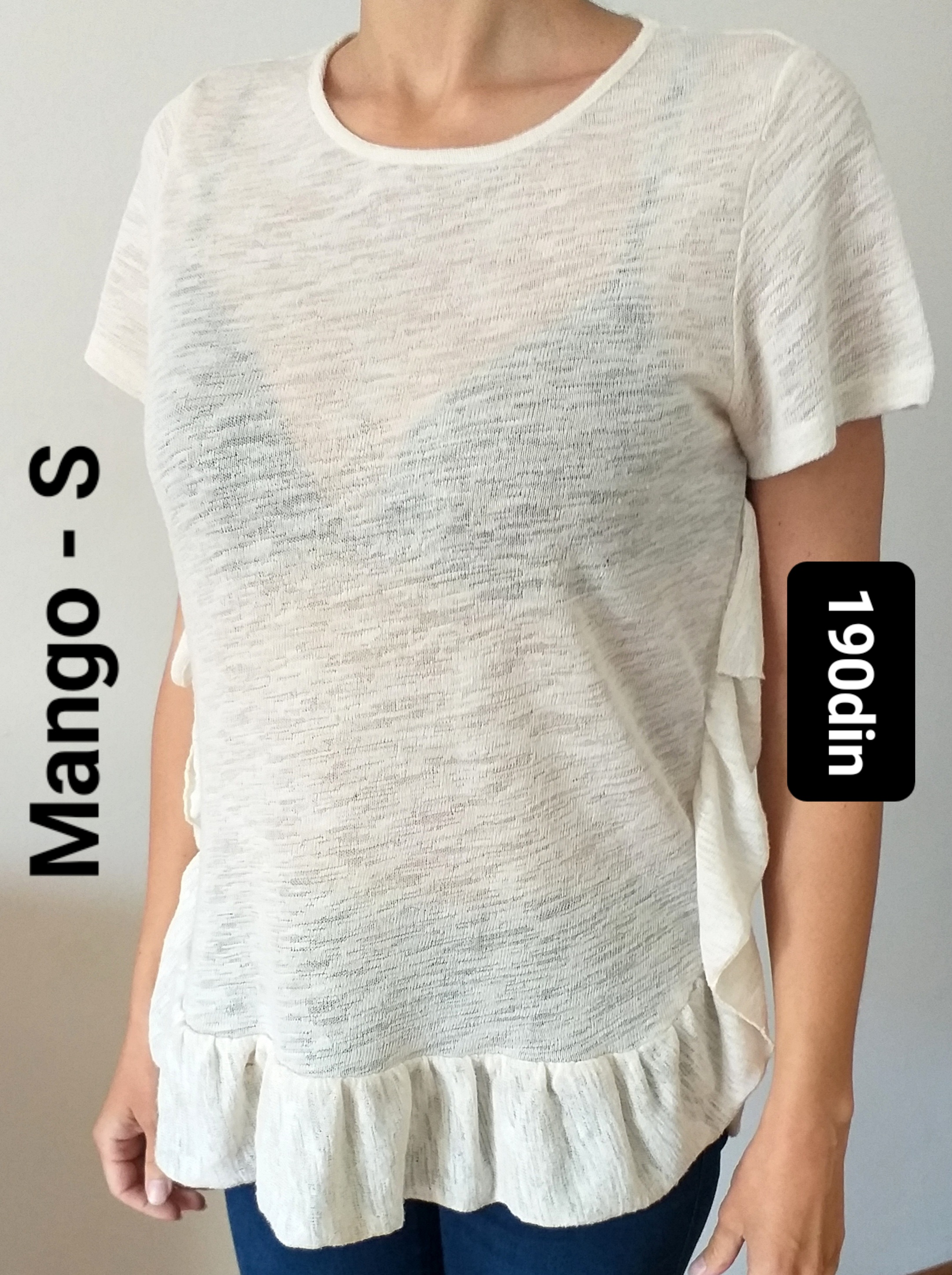 Mango ženska bluza bela S/36