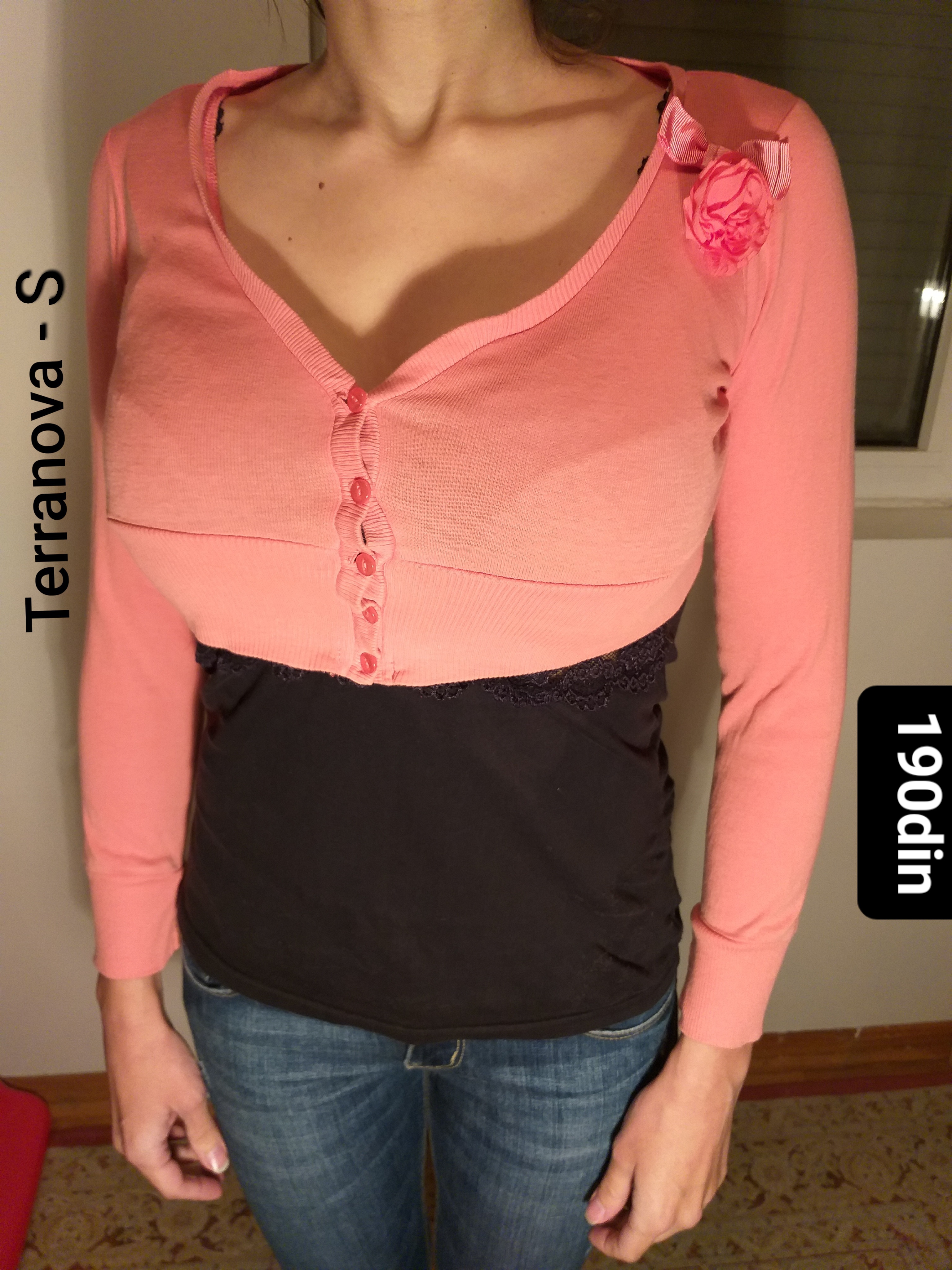 Terranova ženski bolero dug rukav S/36