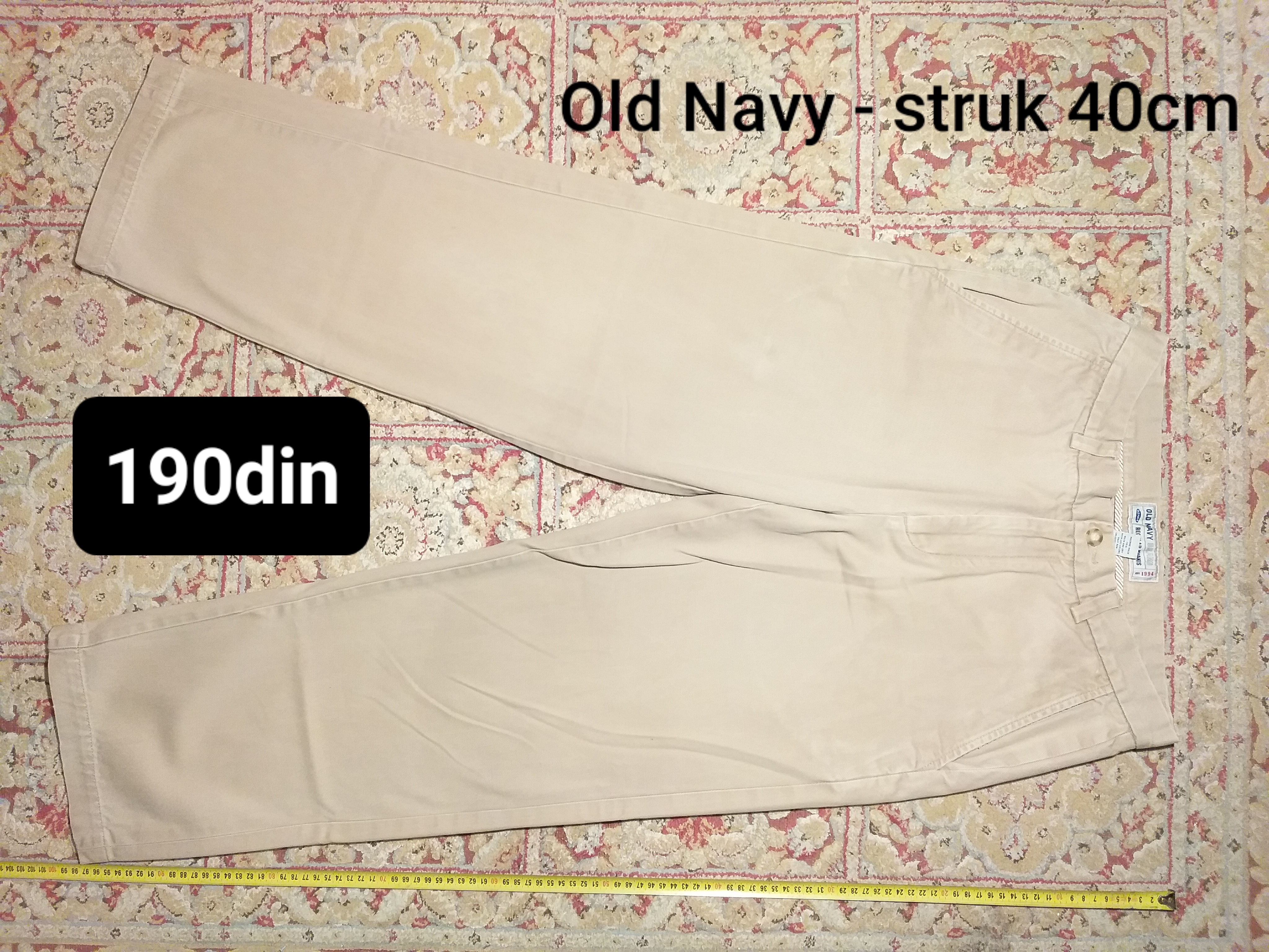Old Navy bež pantalone M