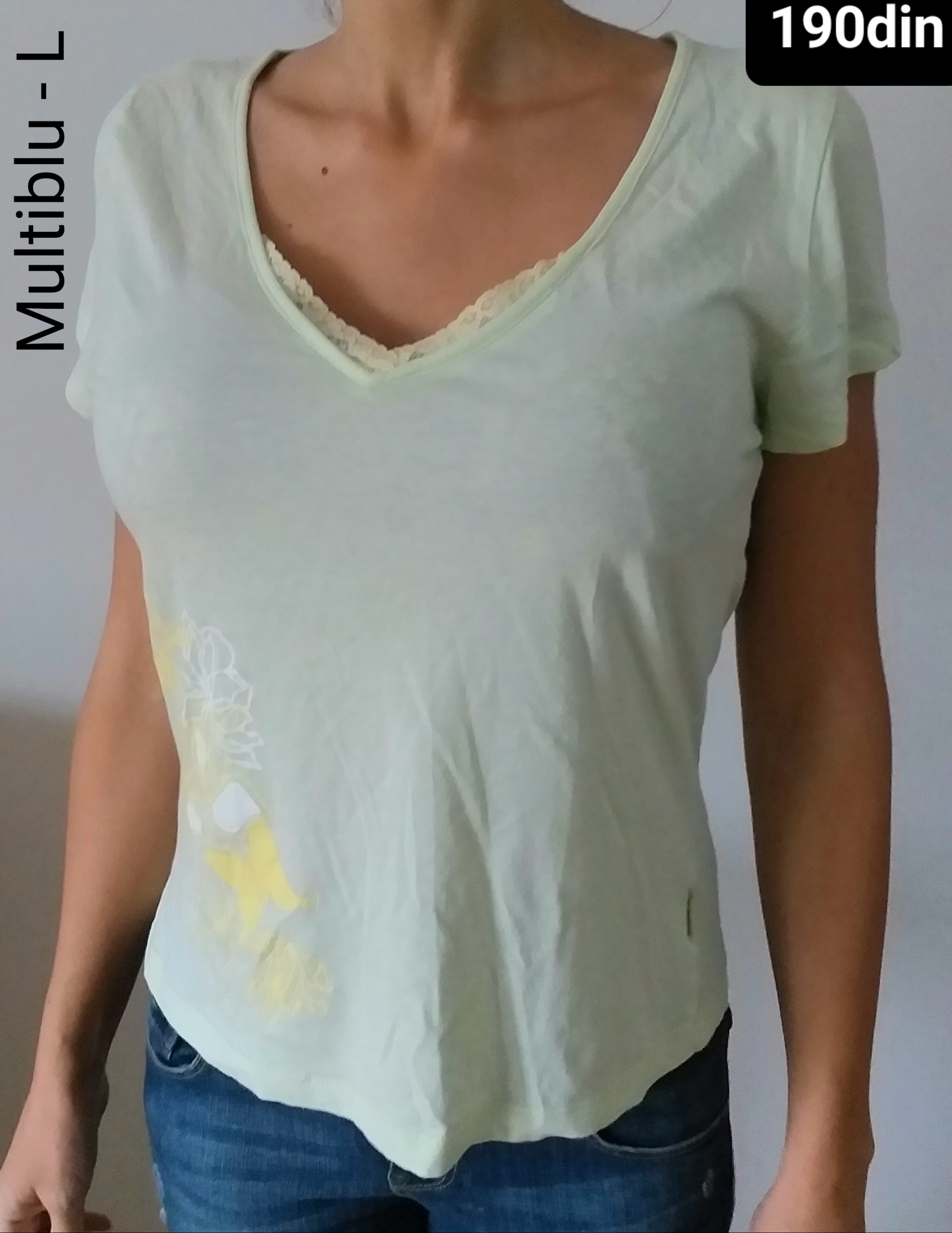 Multiblu ženska majica žuta krrtak rukav L/40