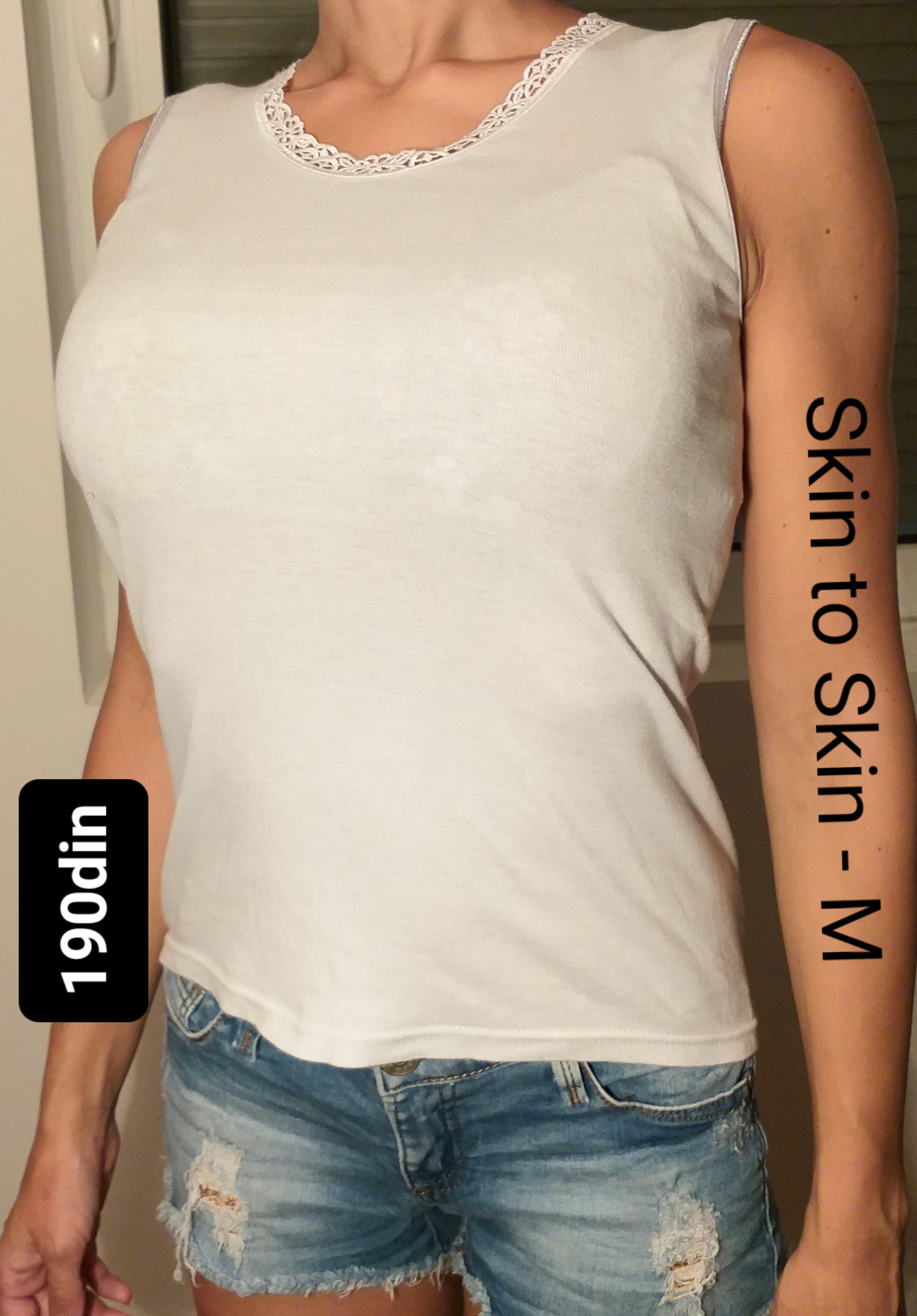 Skin to Skin ženska majica pamučna bela M/38