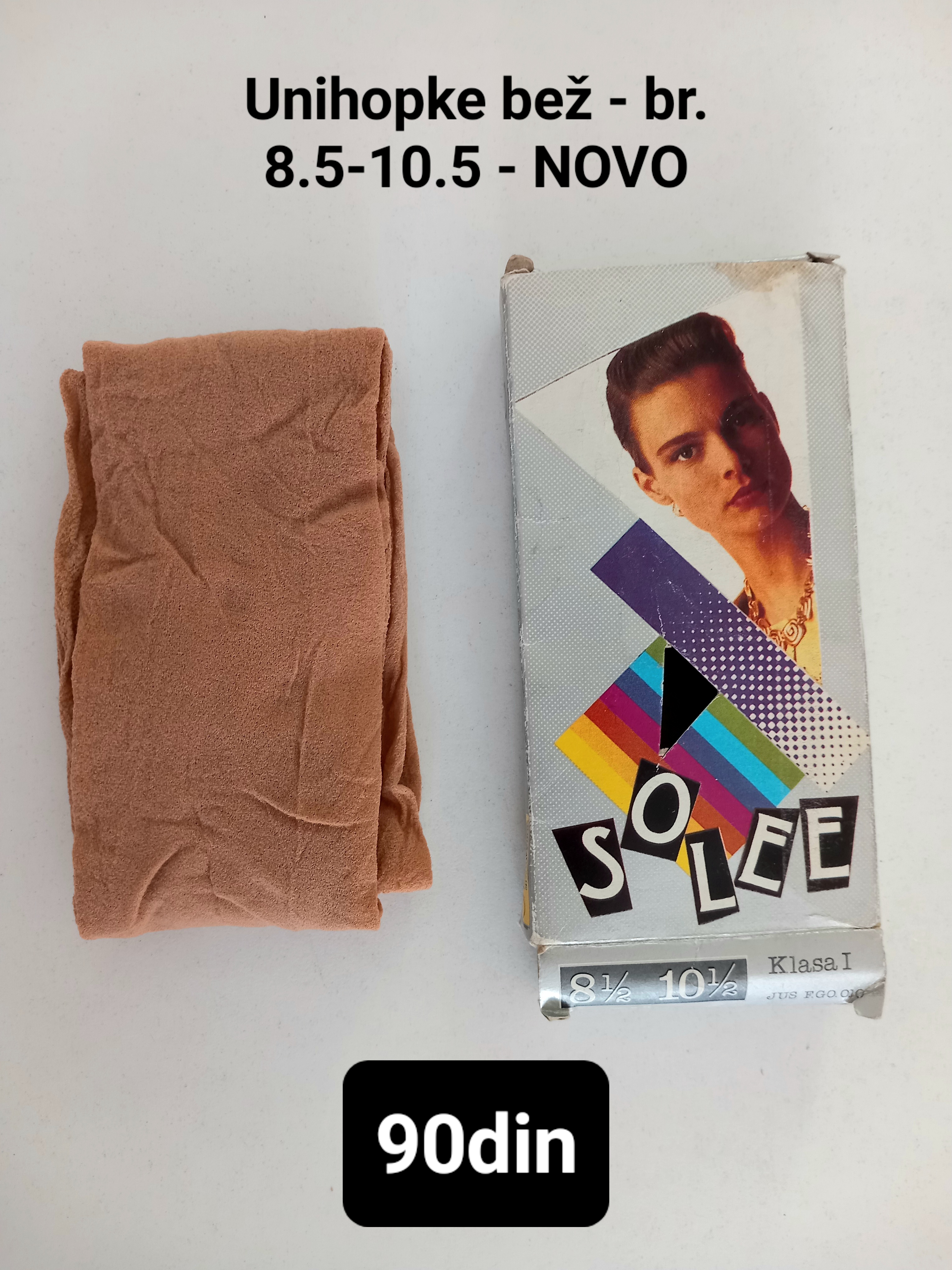 Ženske unihopke hulahopke bež M - NOVO