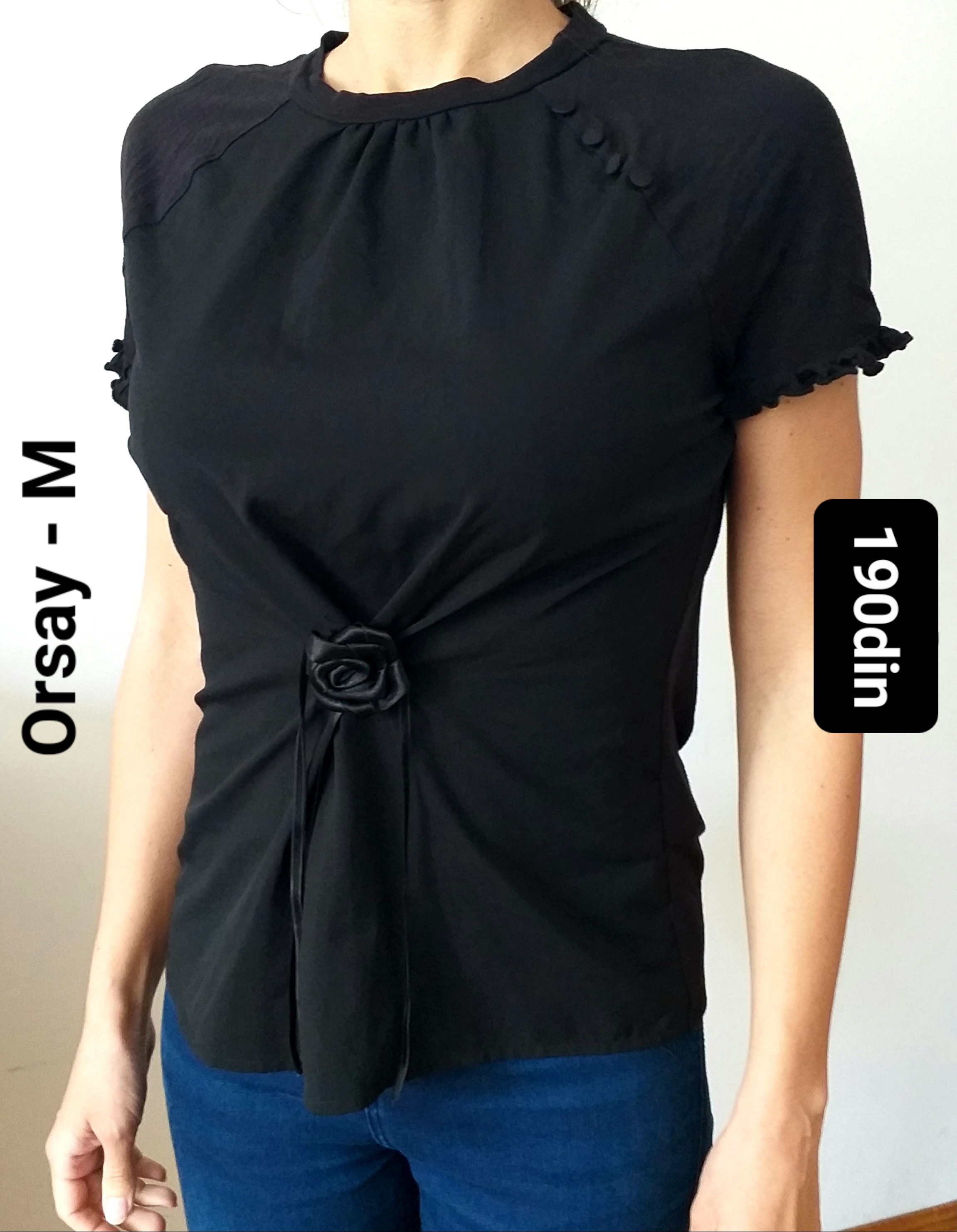 Orsay ženska bluza majica crna M/38