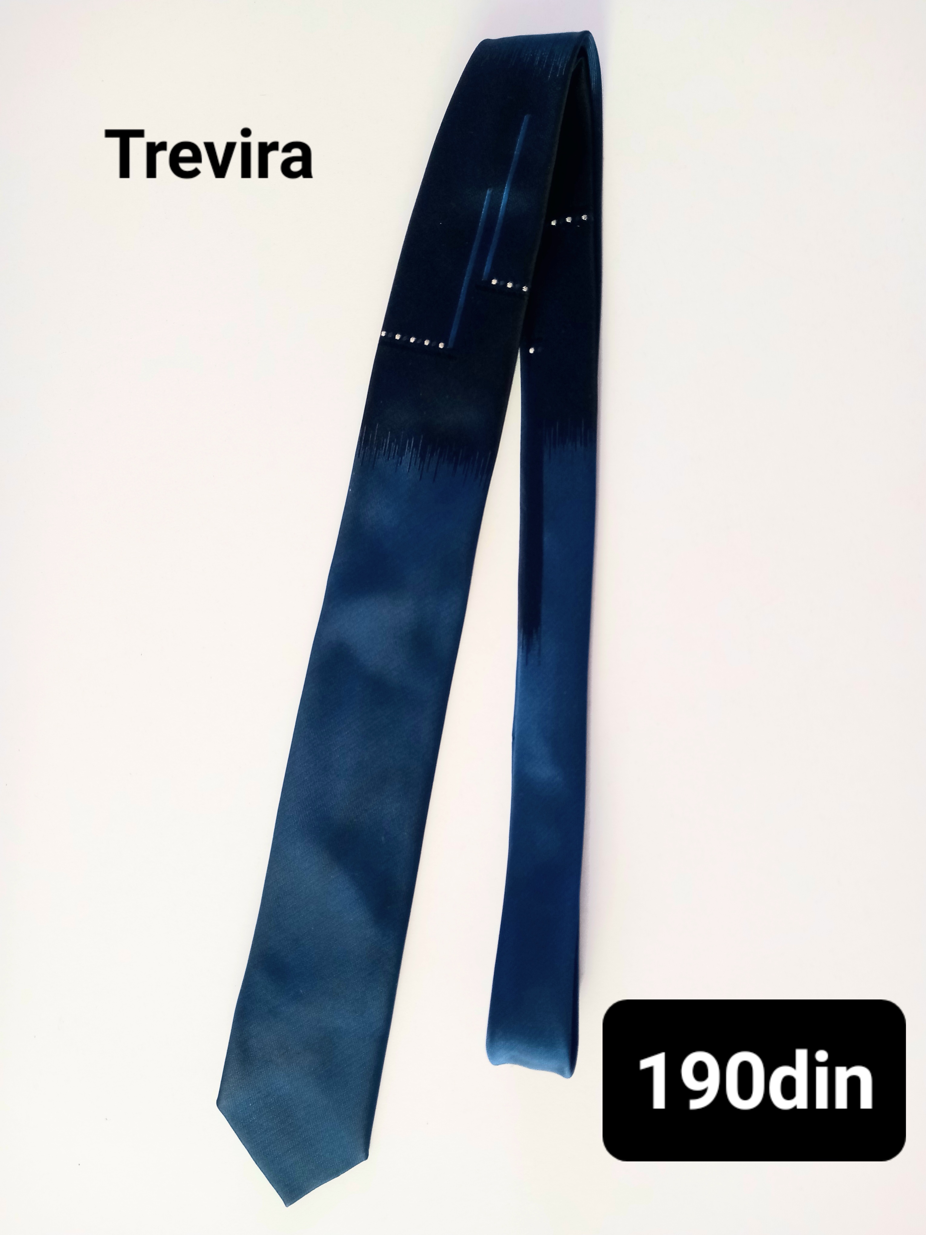 Trevira muška kravata plave boje