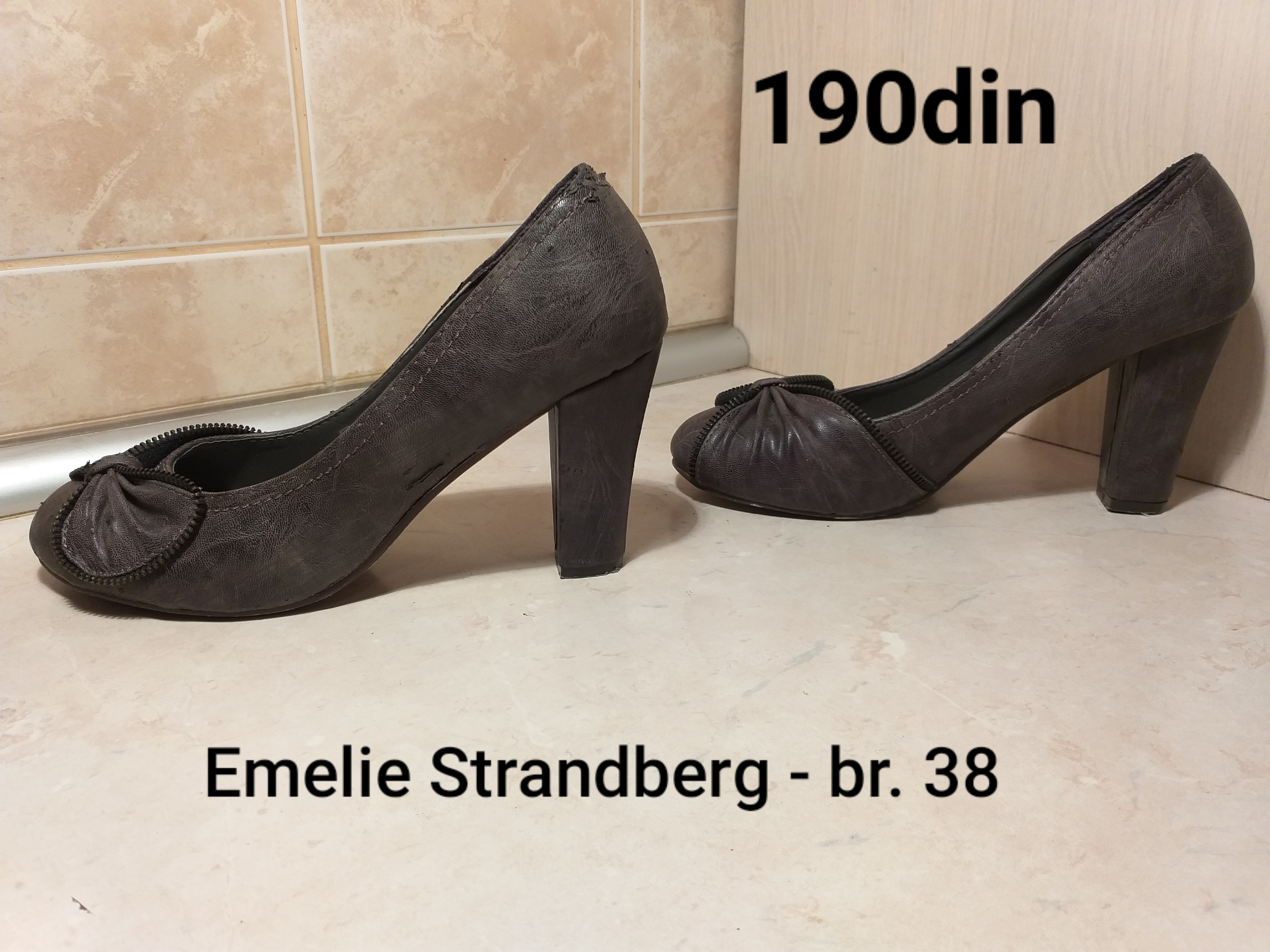 Emelie Strandberg ženske cipele štikle sive br. 38