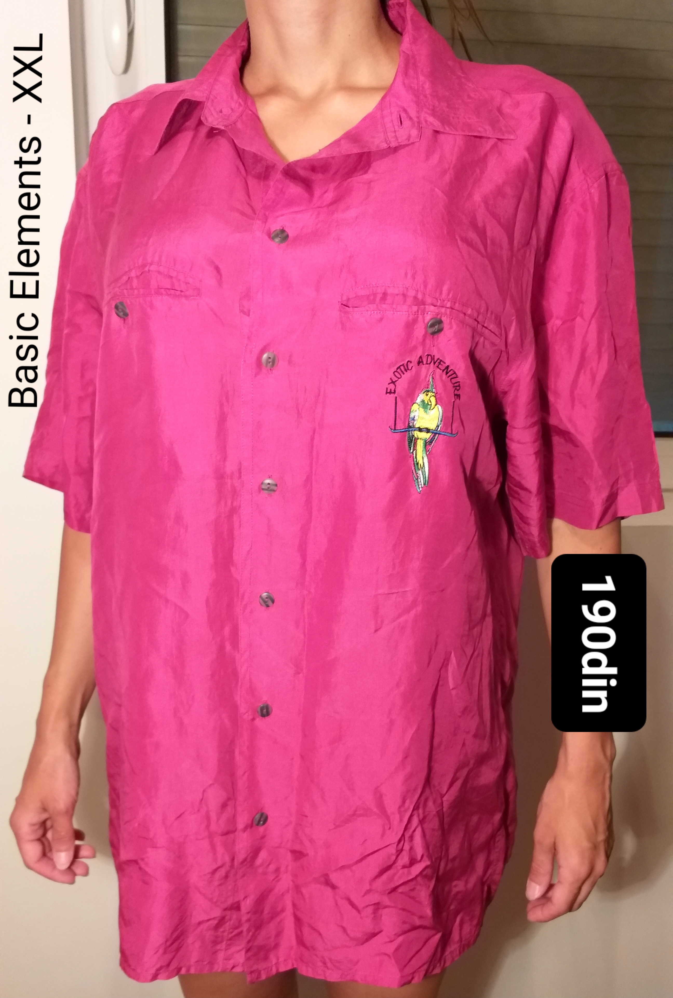 Basic Elements ženska košulja roze XXL/44