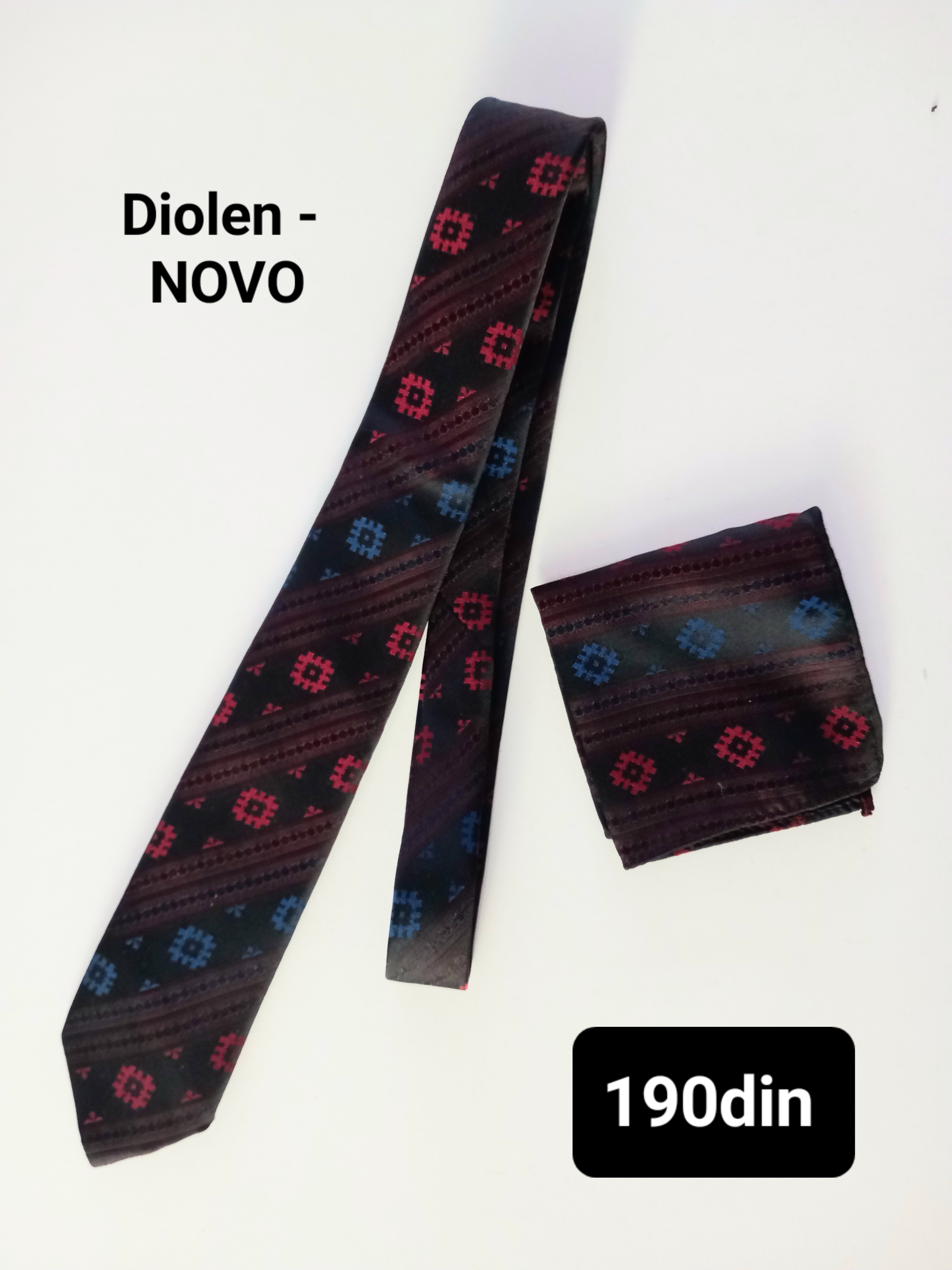 Diolen muška kravata i maramica - NOVO