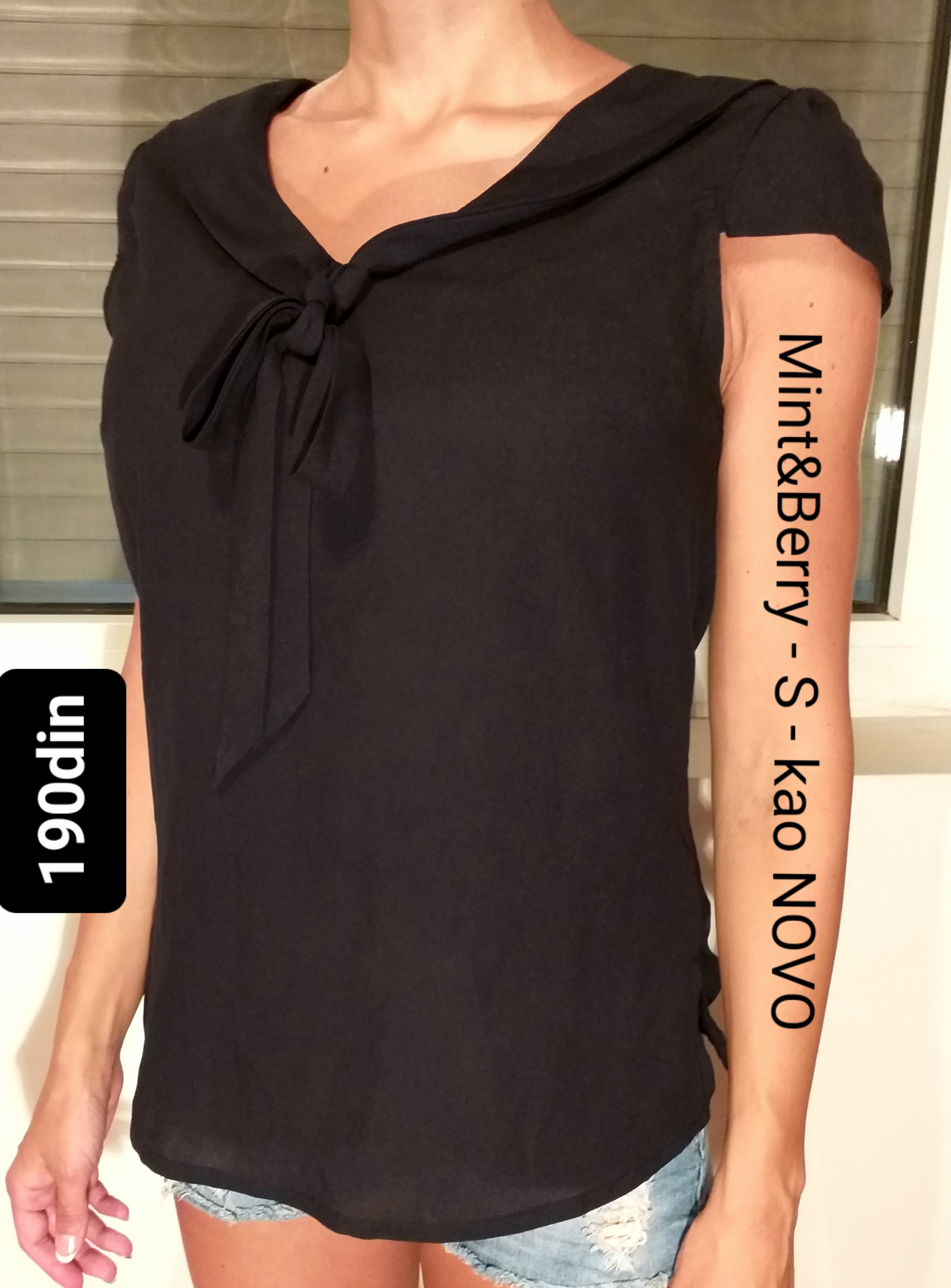 Mint&Berry ženska bluza crna S/36 - kao NOVO
