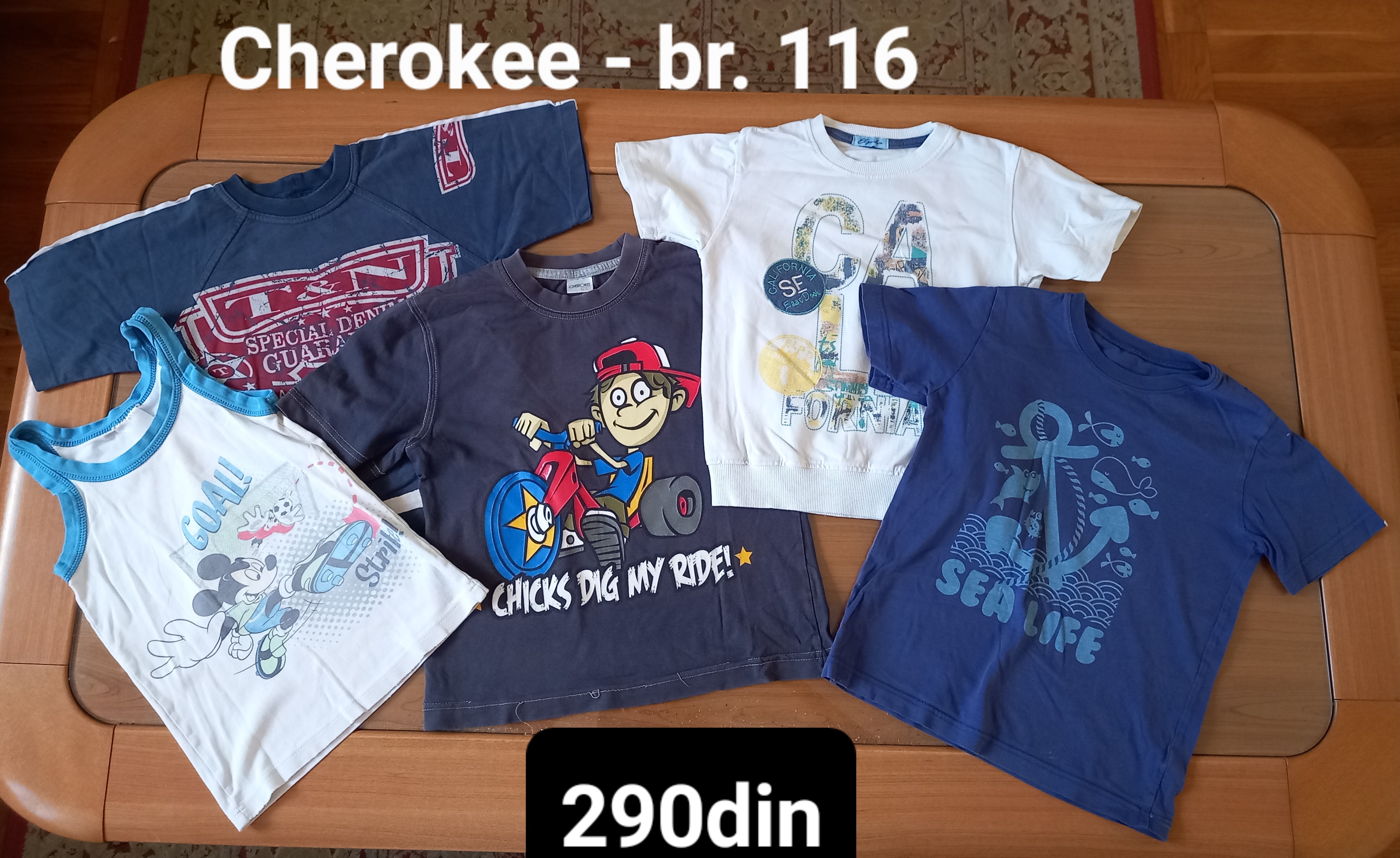 Cherokee majice za dečake br. 116