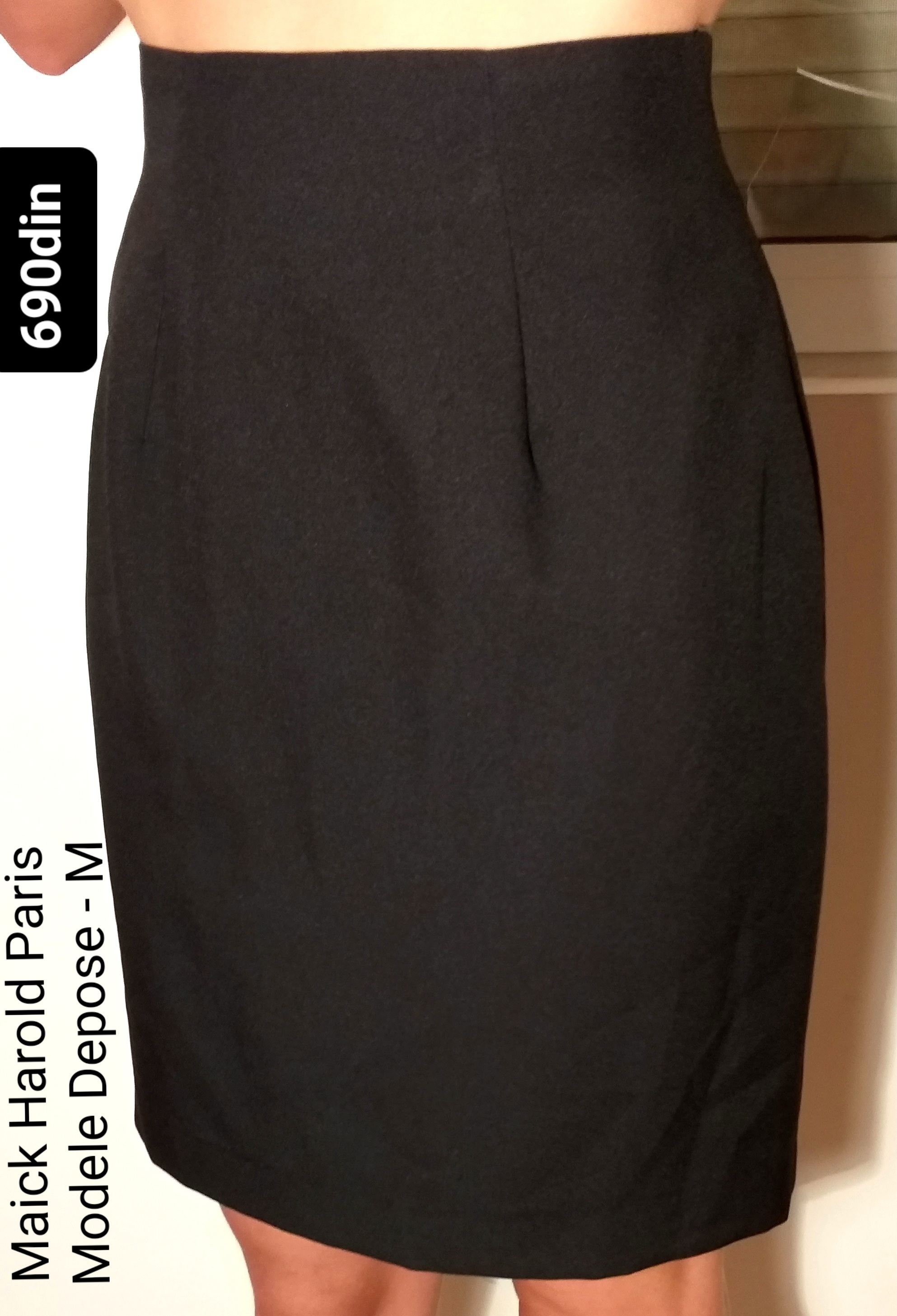 Maick Harold Paris dizajnerska crna suknja M/38