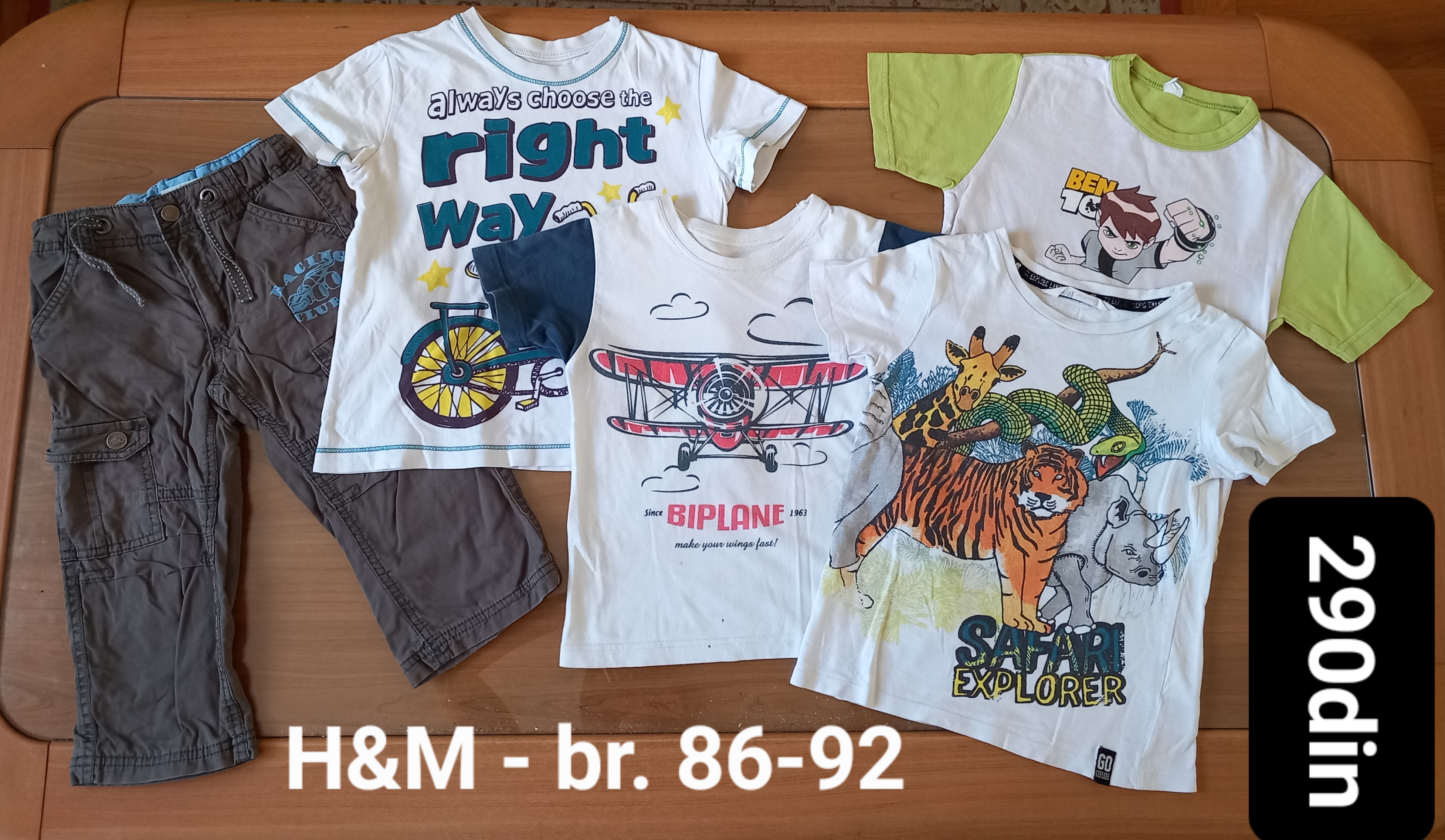 H&M majice pantalone za dečake br. 92-98