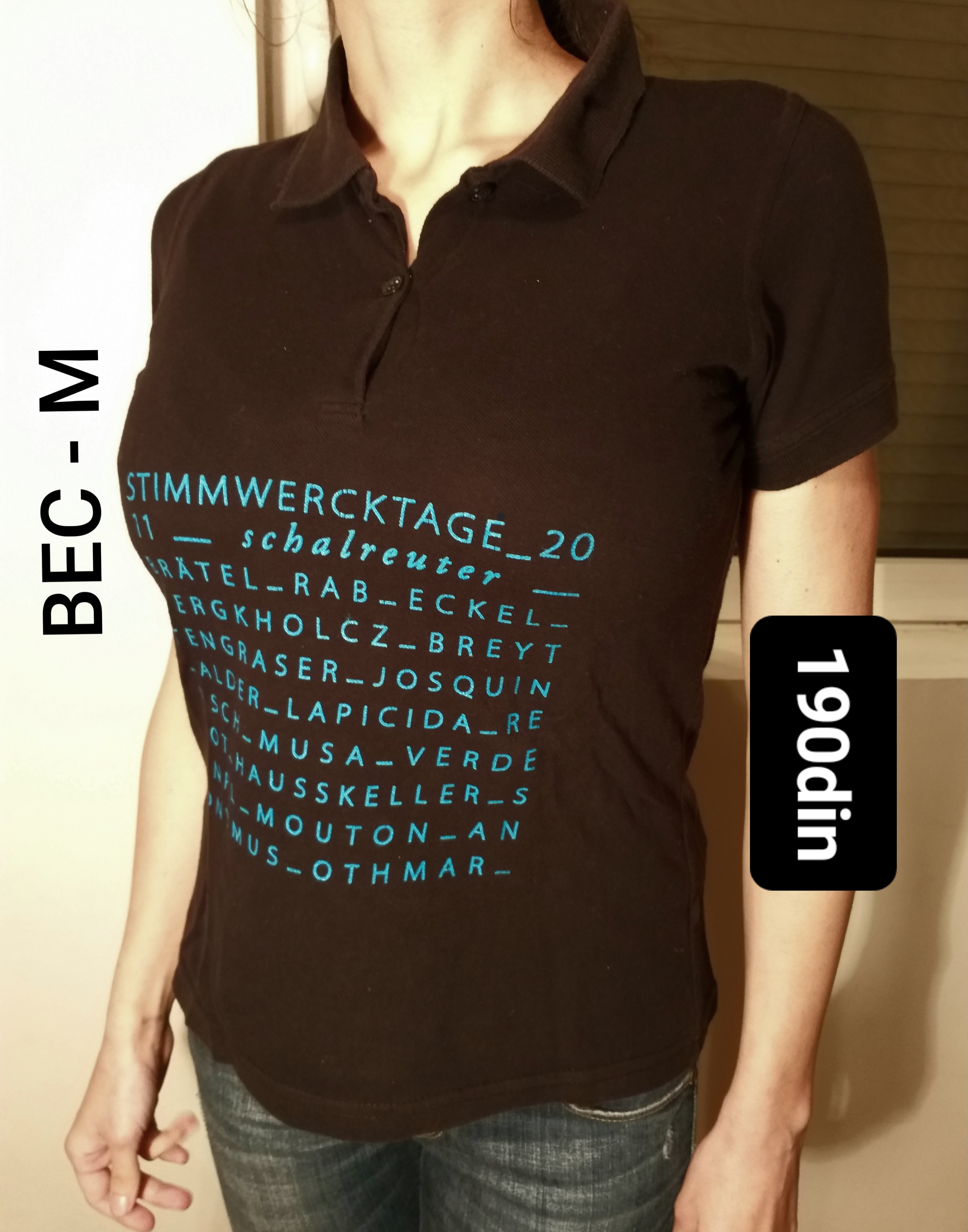 BEC ženska polo majica crna M/38