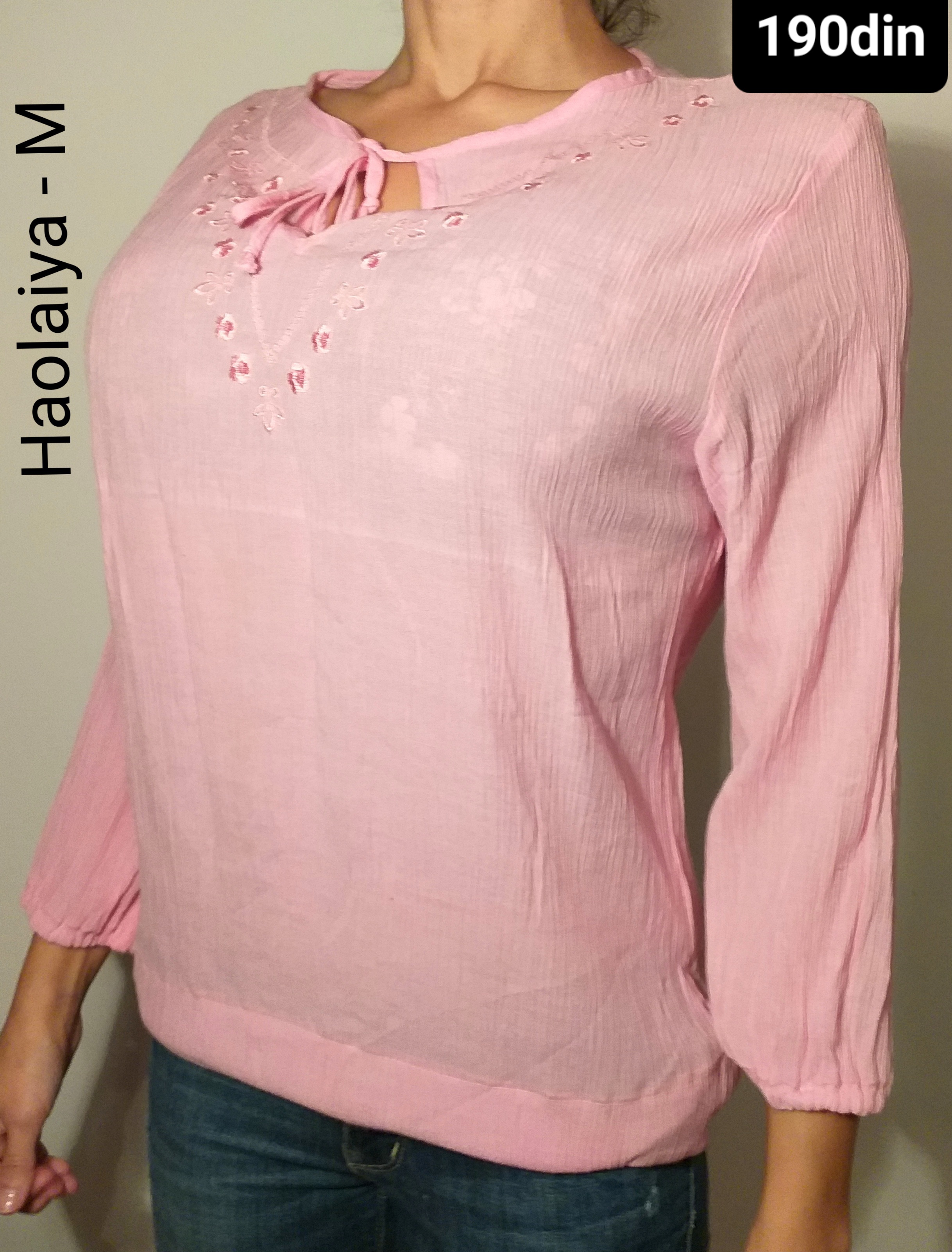 Haolaiya ženska bluza majica roze M/38