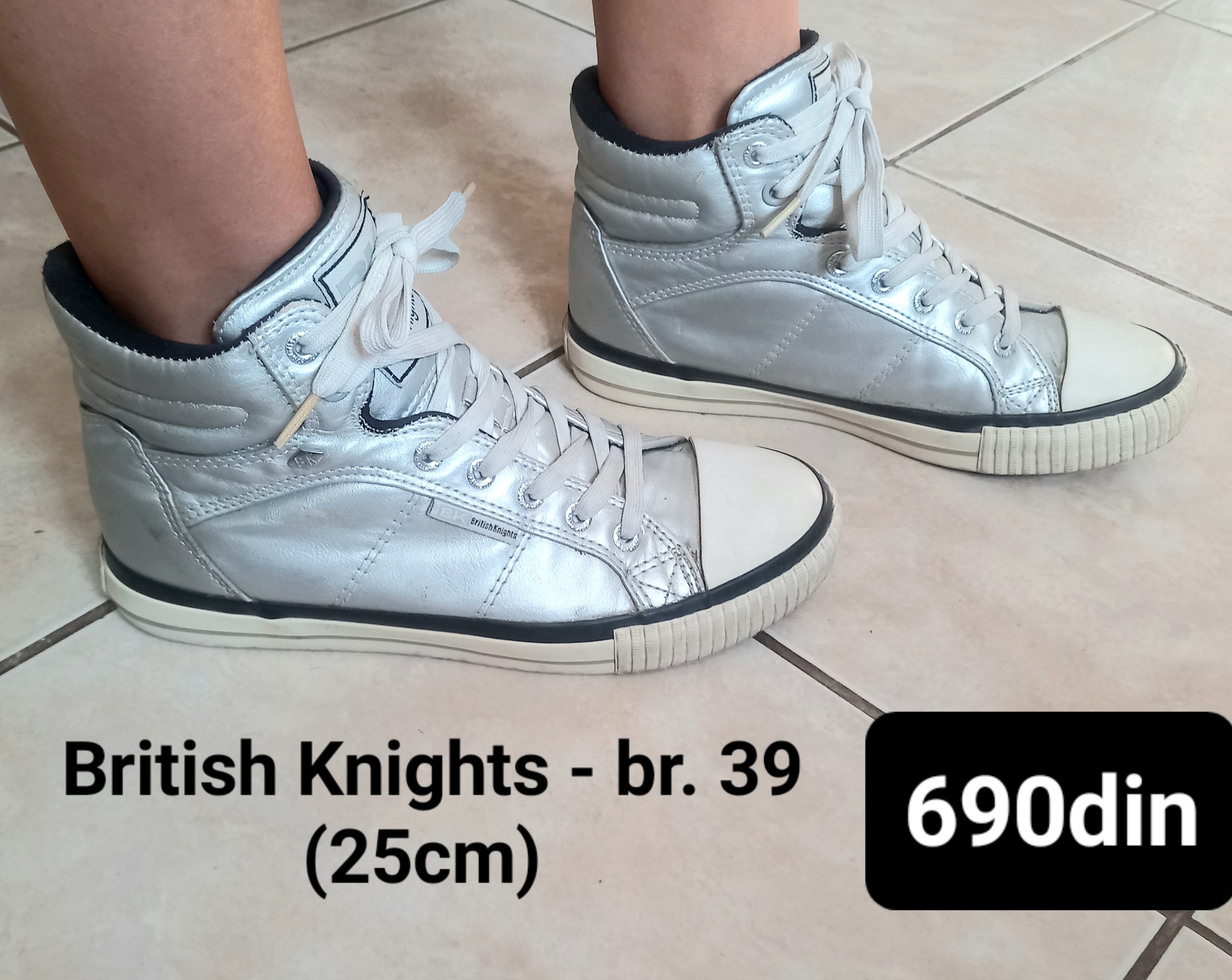 British Knights ženske patike starke srebrne br. 39