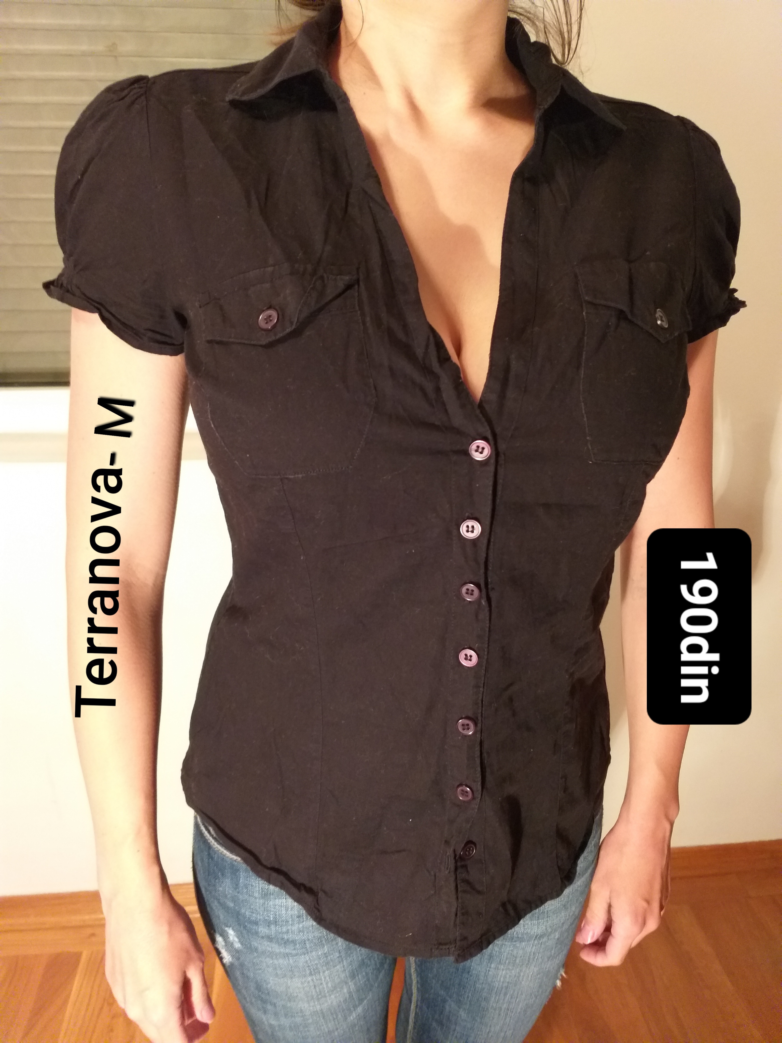 Terranova ženska košulja crna M/38