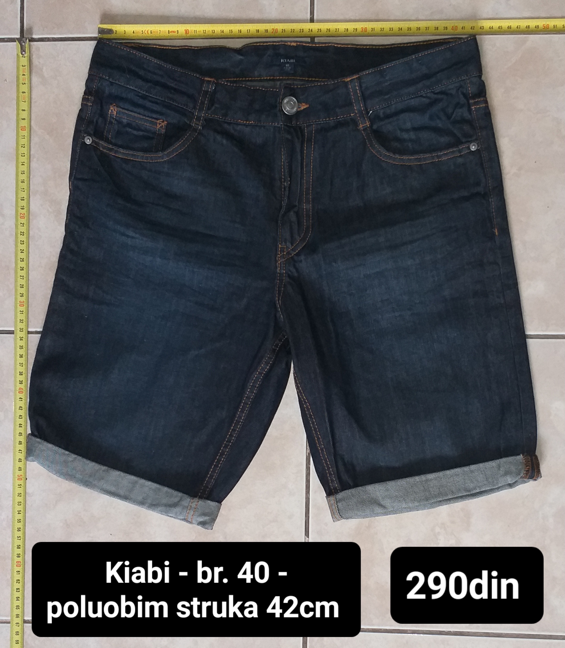 Kiabi muški teksas šorts br. 40 - poluobim struka 42cm