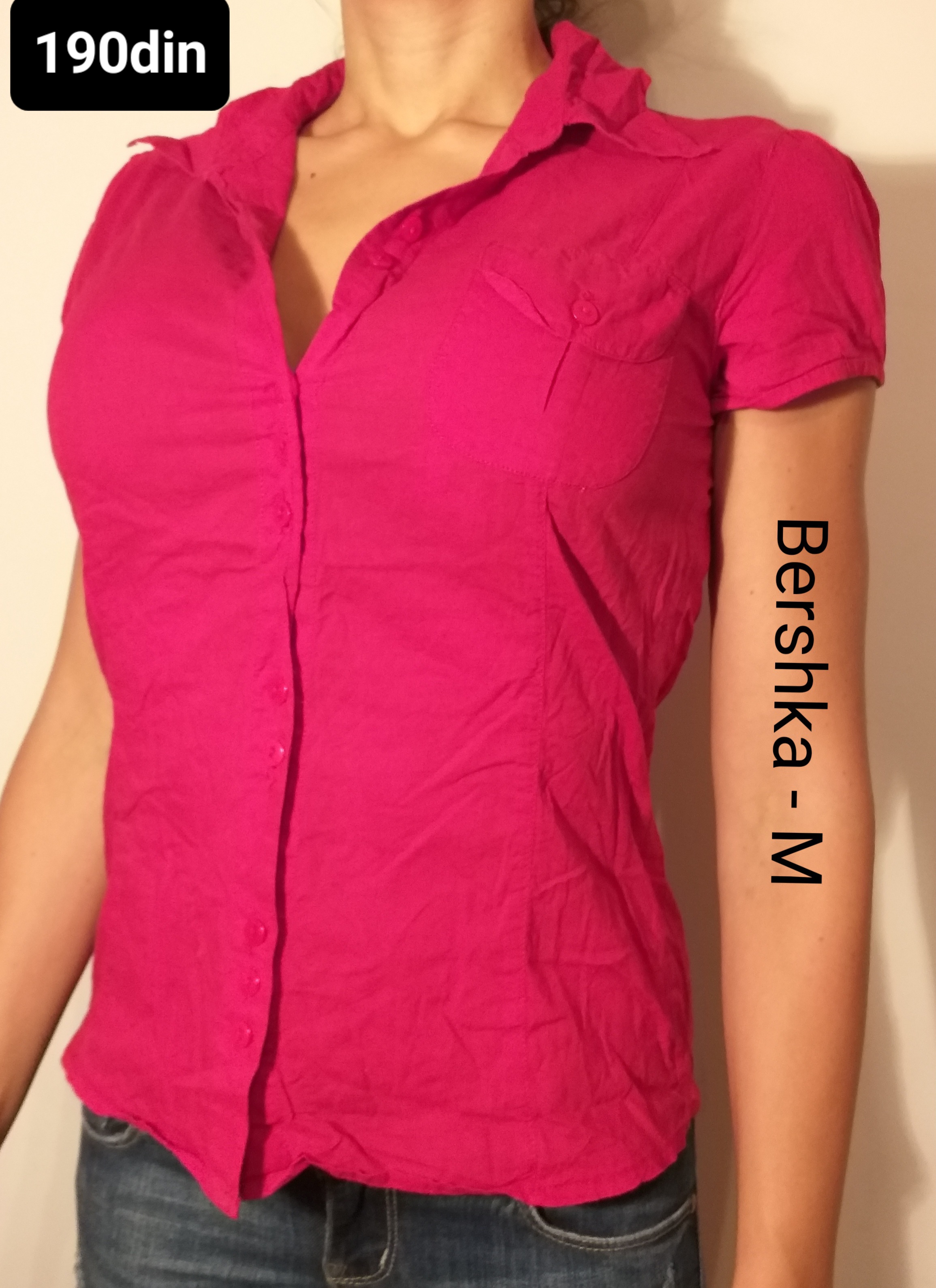 Bershka ženska košulja roze M/38
