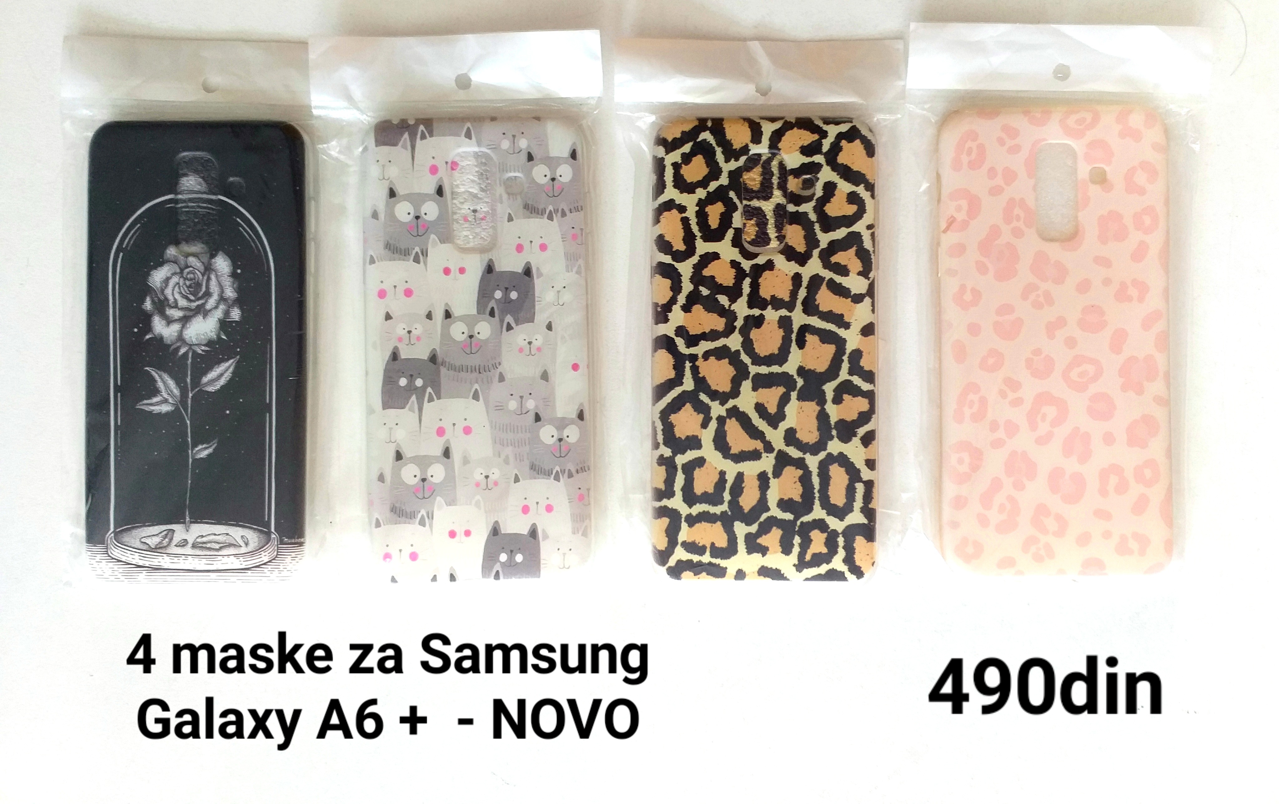 4 maske za Samsung Galaxy A6 plus - NOVO