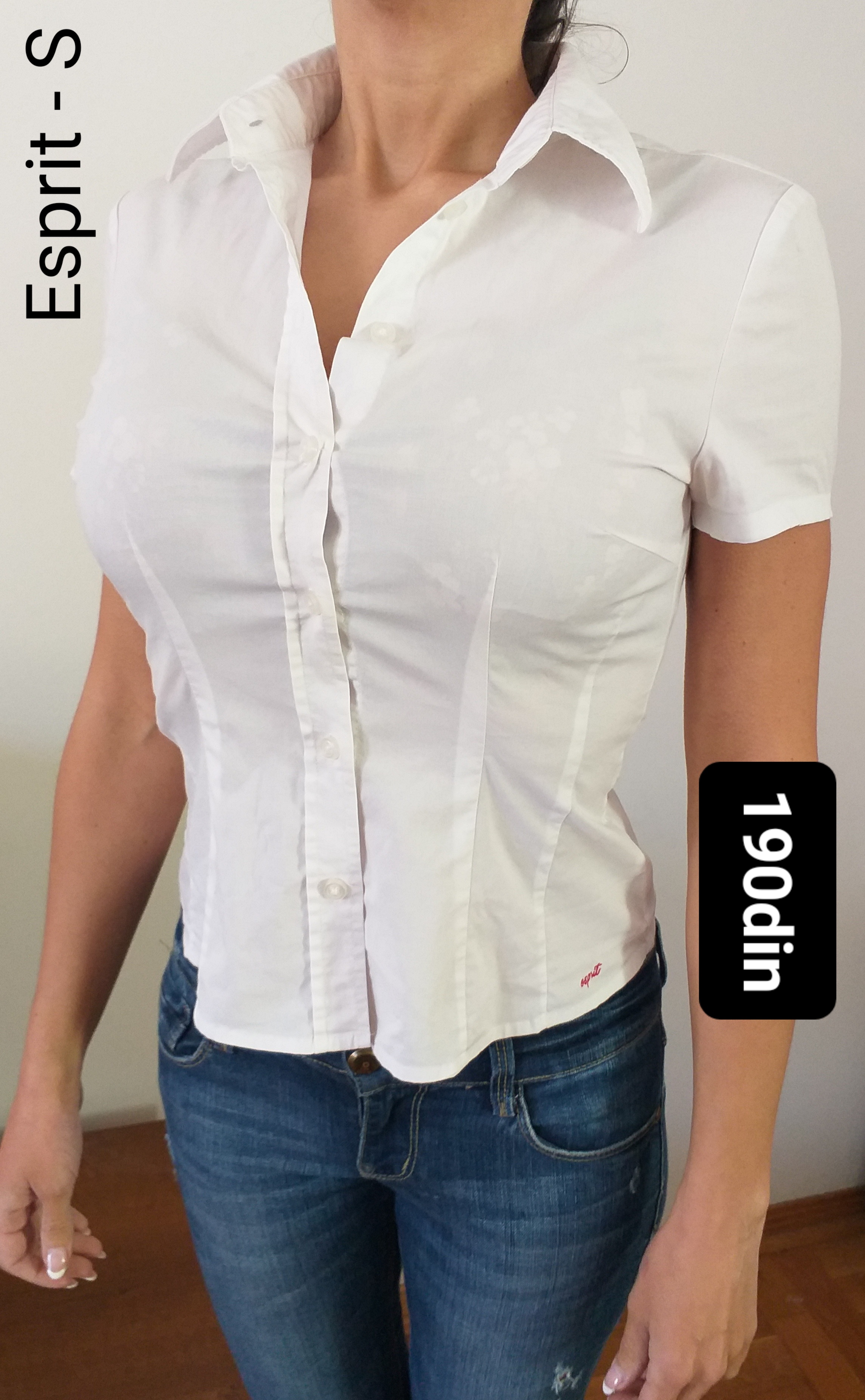 Esprit ženska košulja kratkih rukava bela S/36