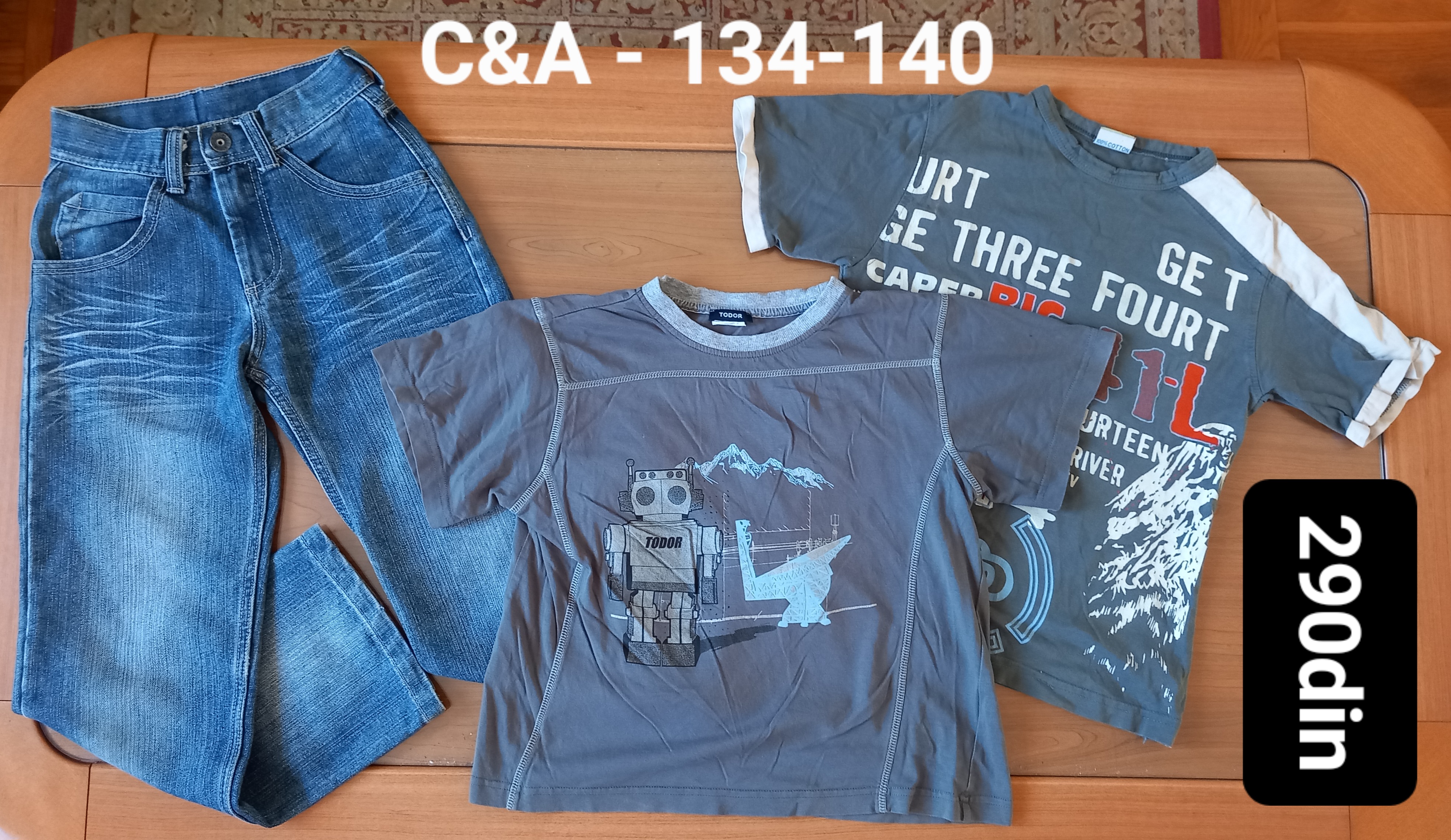 C&A farmerke majice za dečake br. 134-140
