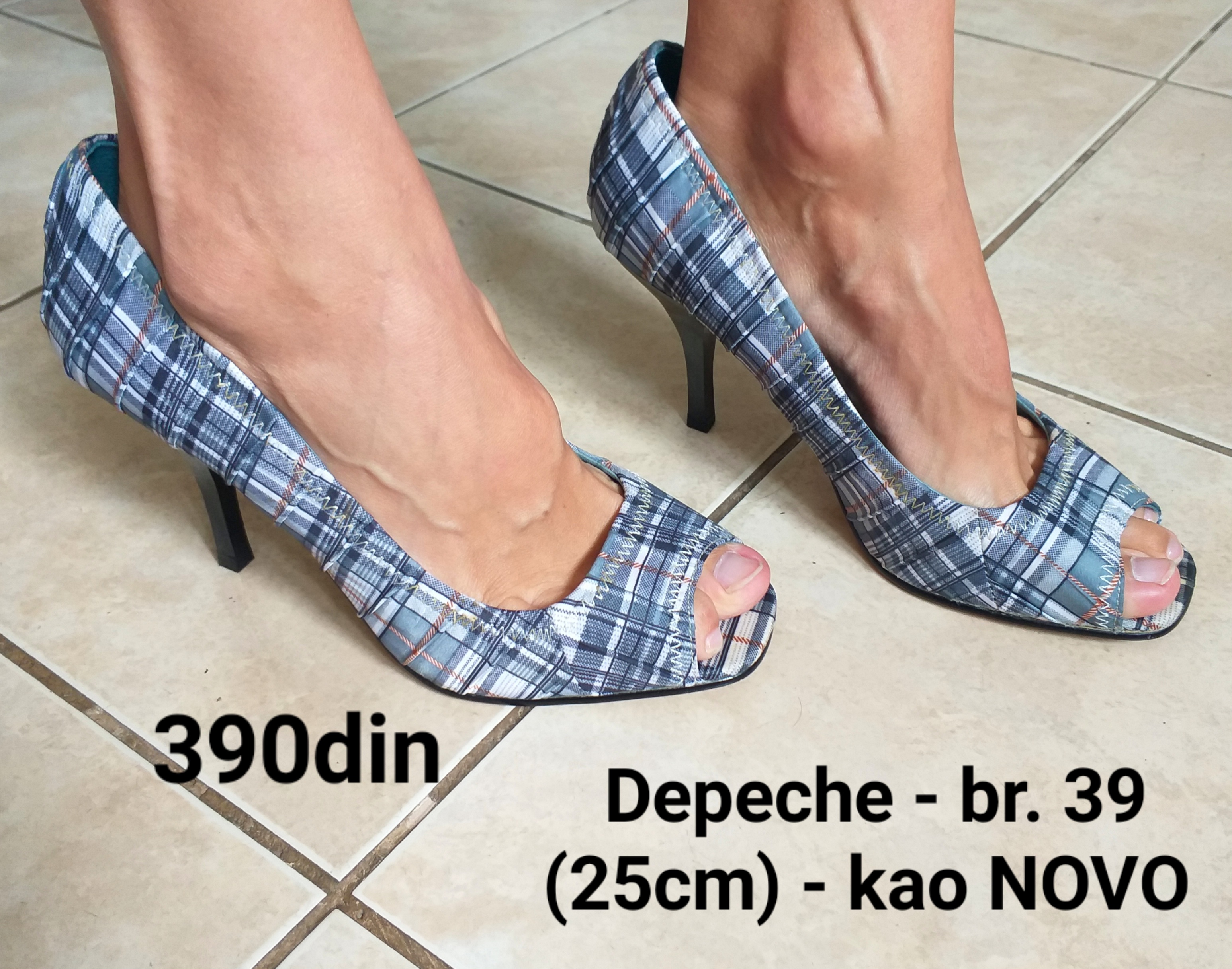 Depeche cipele/sandale na štiklu br.39 - kao NOVO