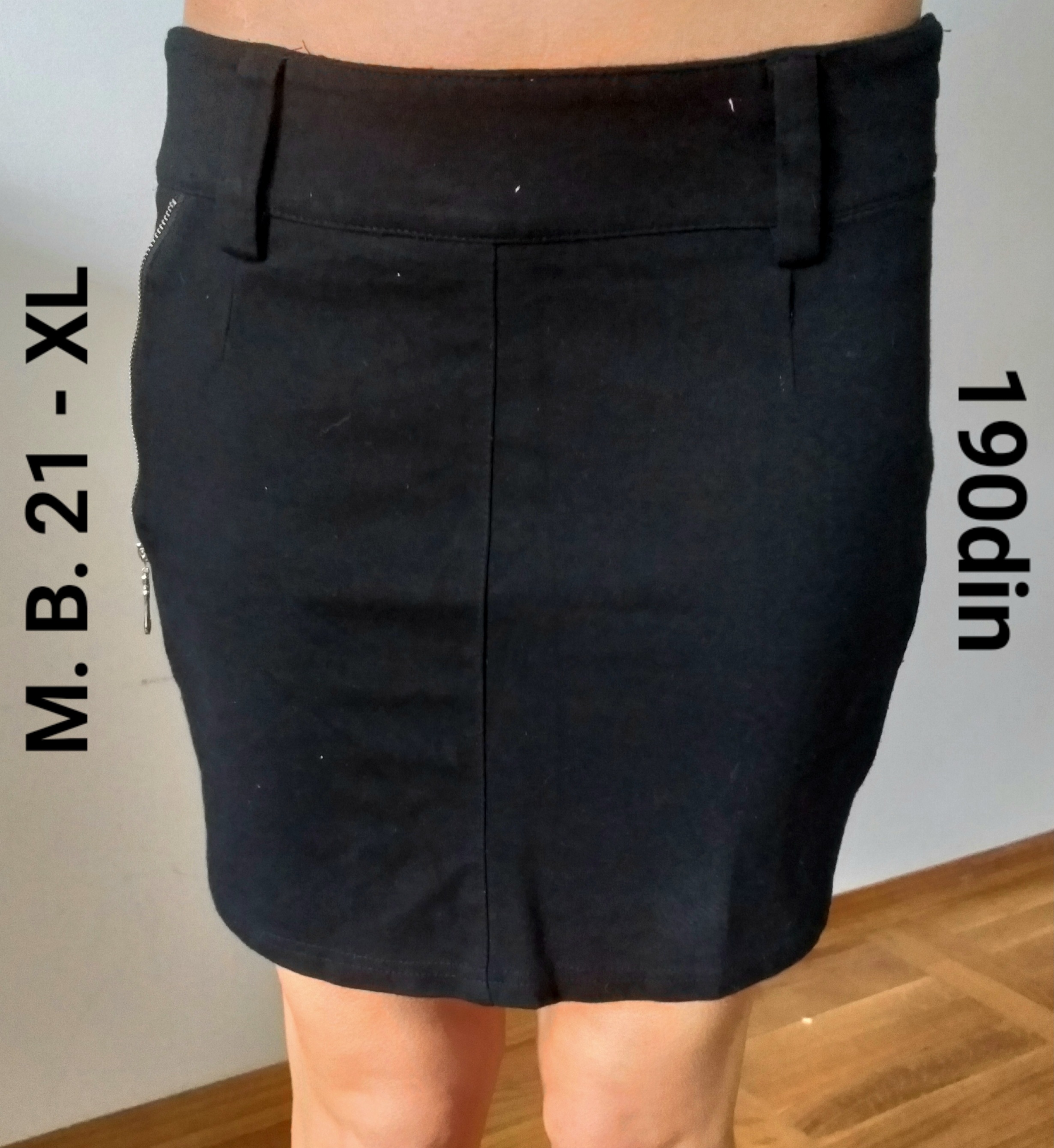 M. B. 21 crna mini suknja XL