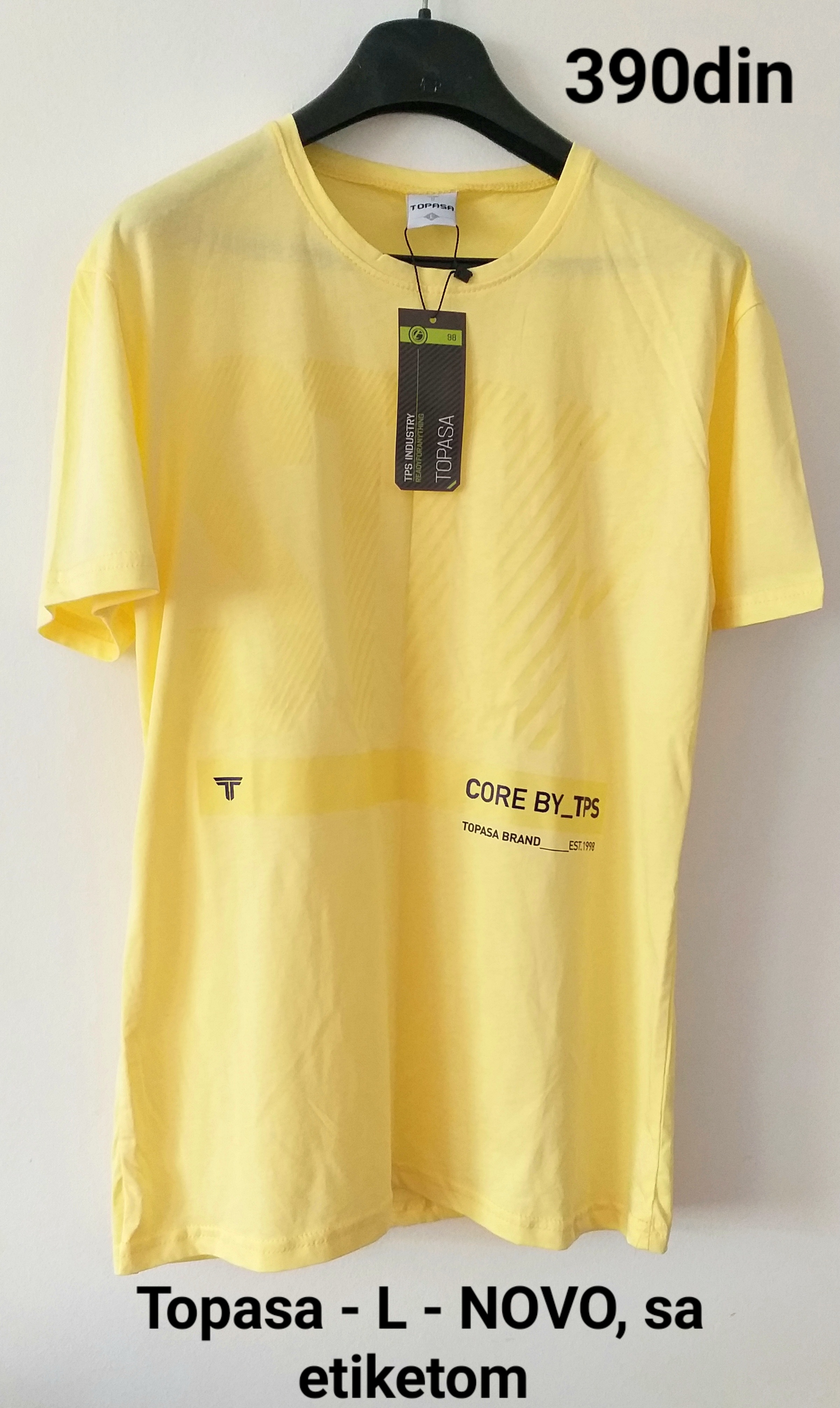Topasa muška majica žuta L - NOVO