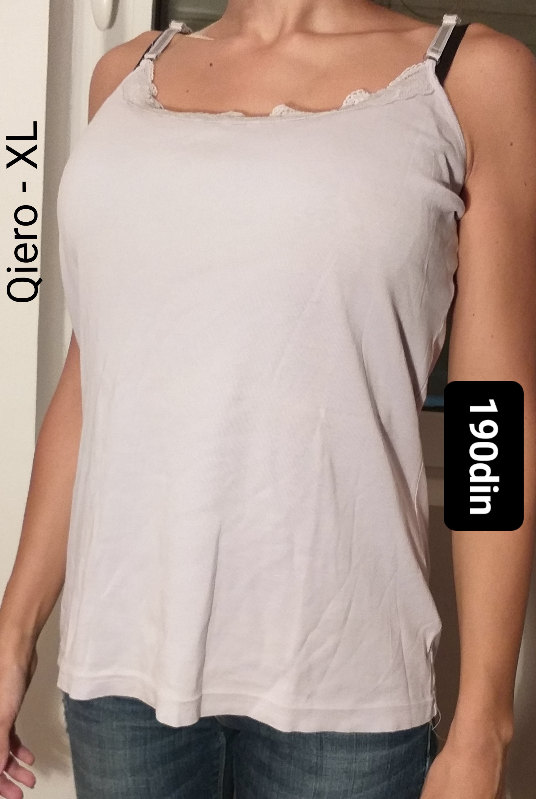 Qiero ženska majica potkošulja na bretele XL/42