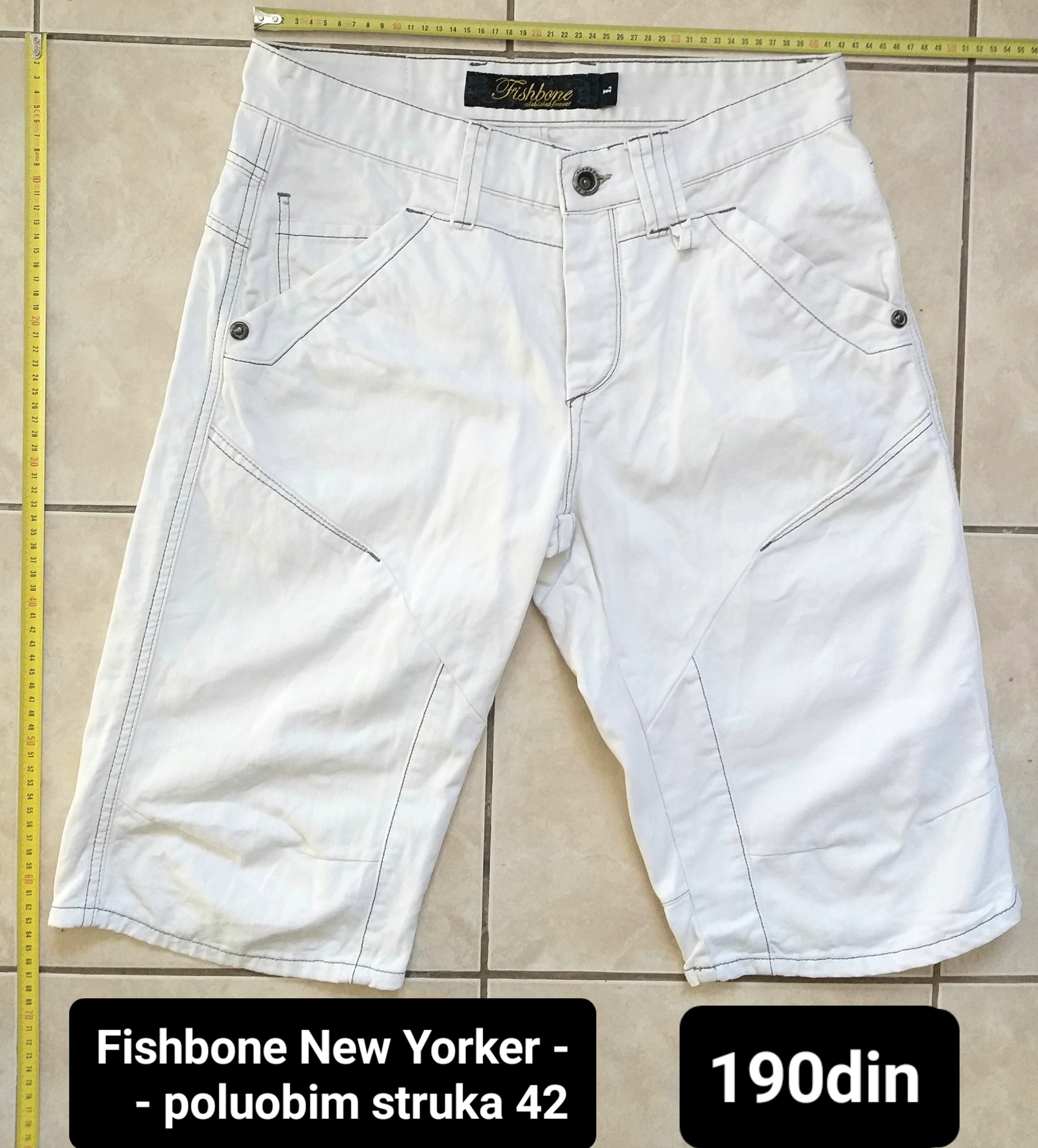 Fishbone New Yorker bele bermude L