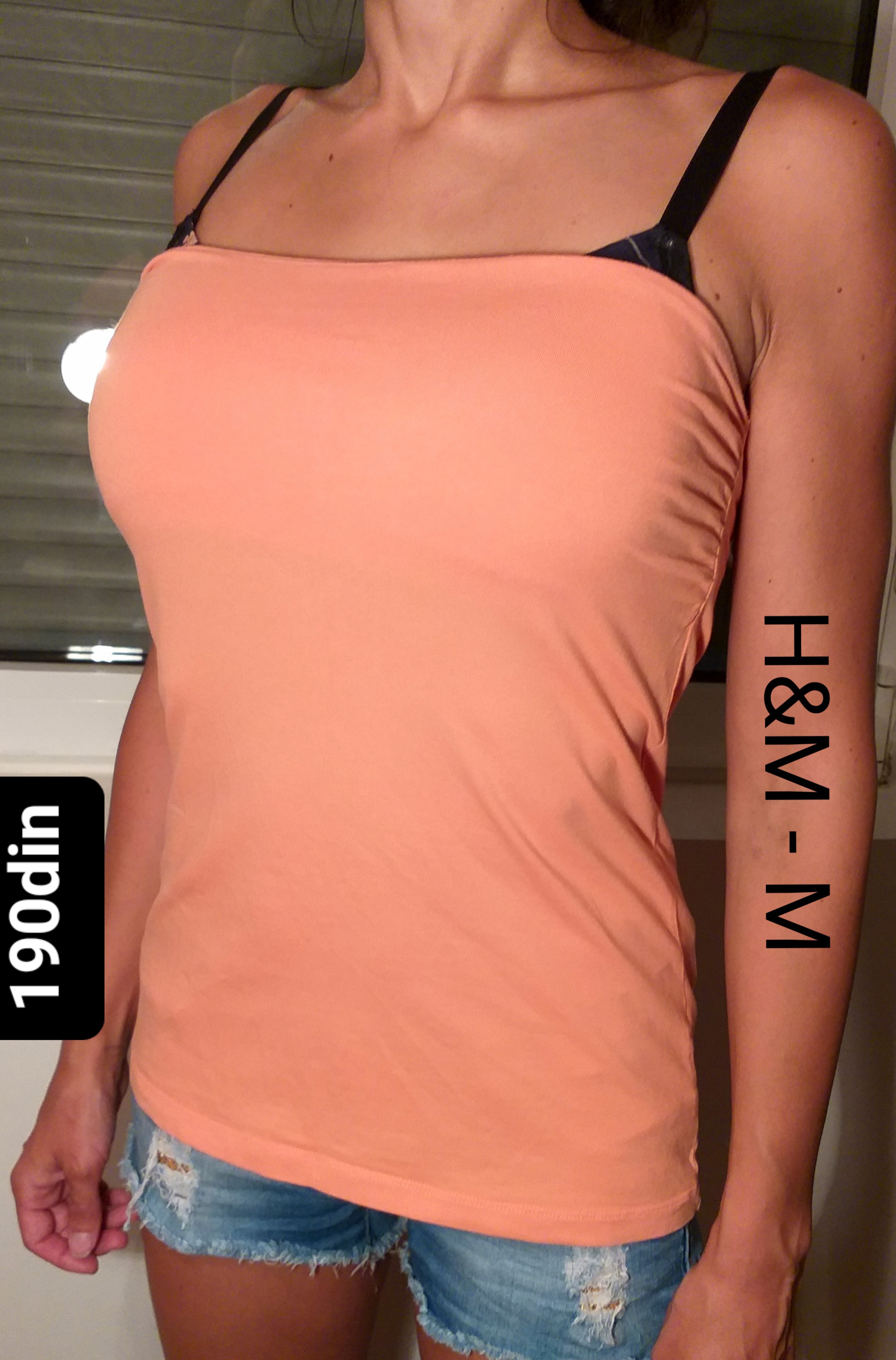 H&M ženska majica top narandžasta M/38