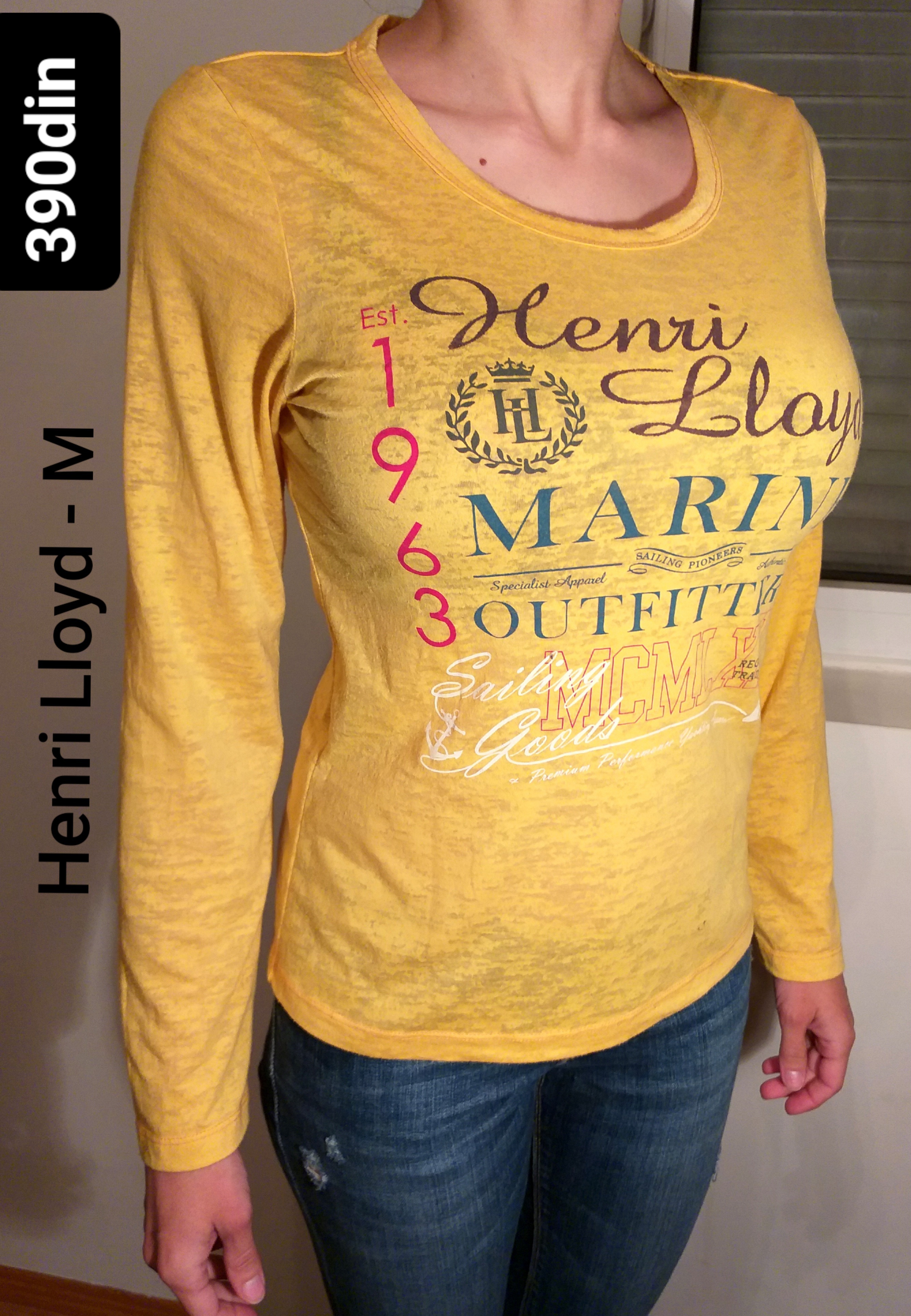 Henry Lloyd ženska majica žuta M/38 - ORIGINAL