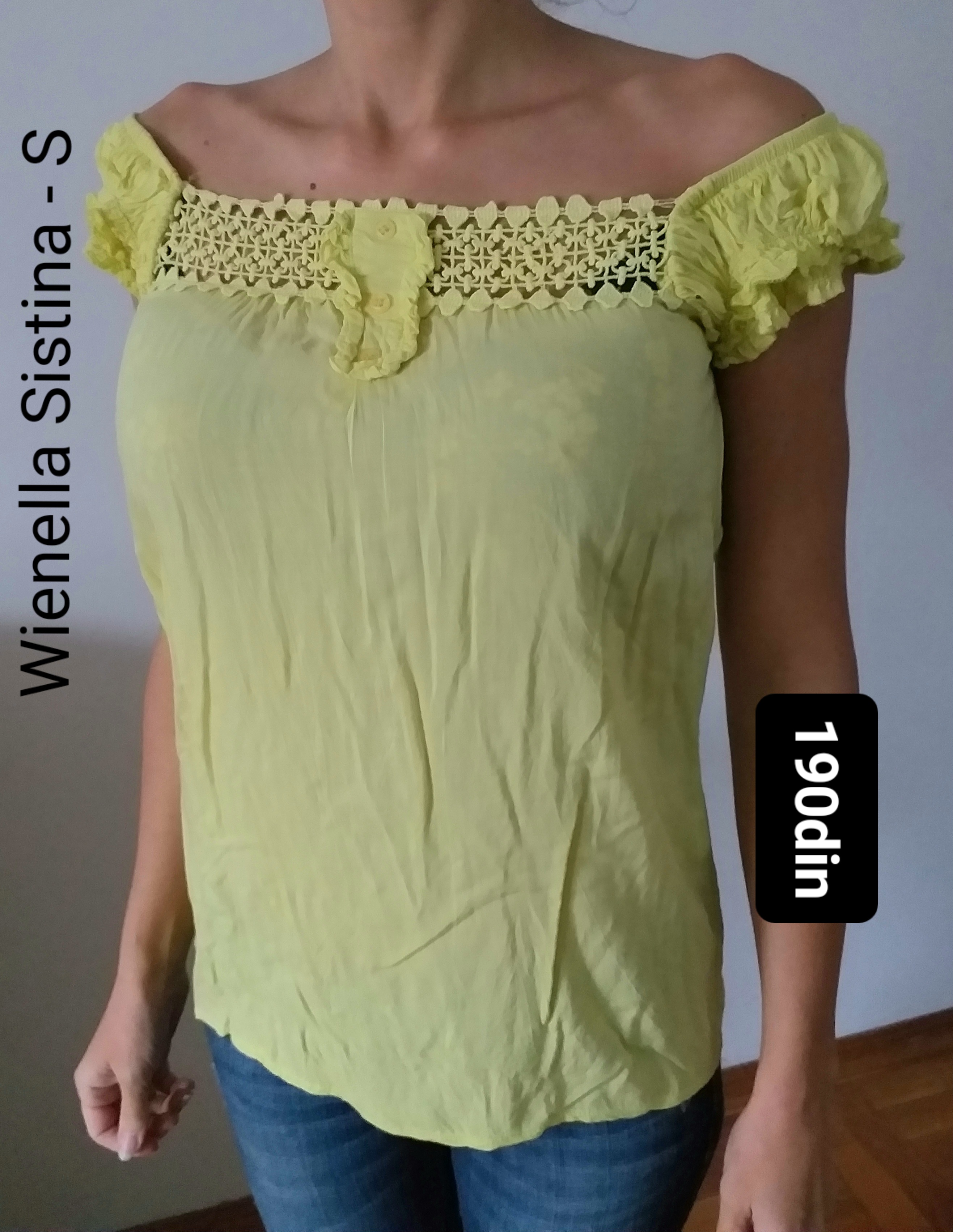 Wienella Sistina ženska majica bluza žuta S/36